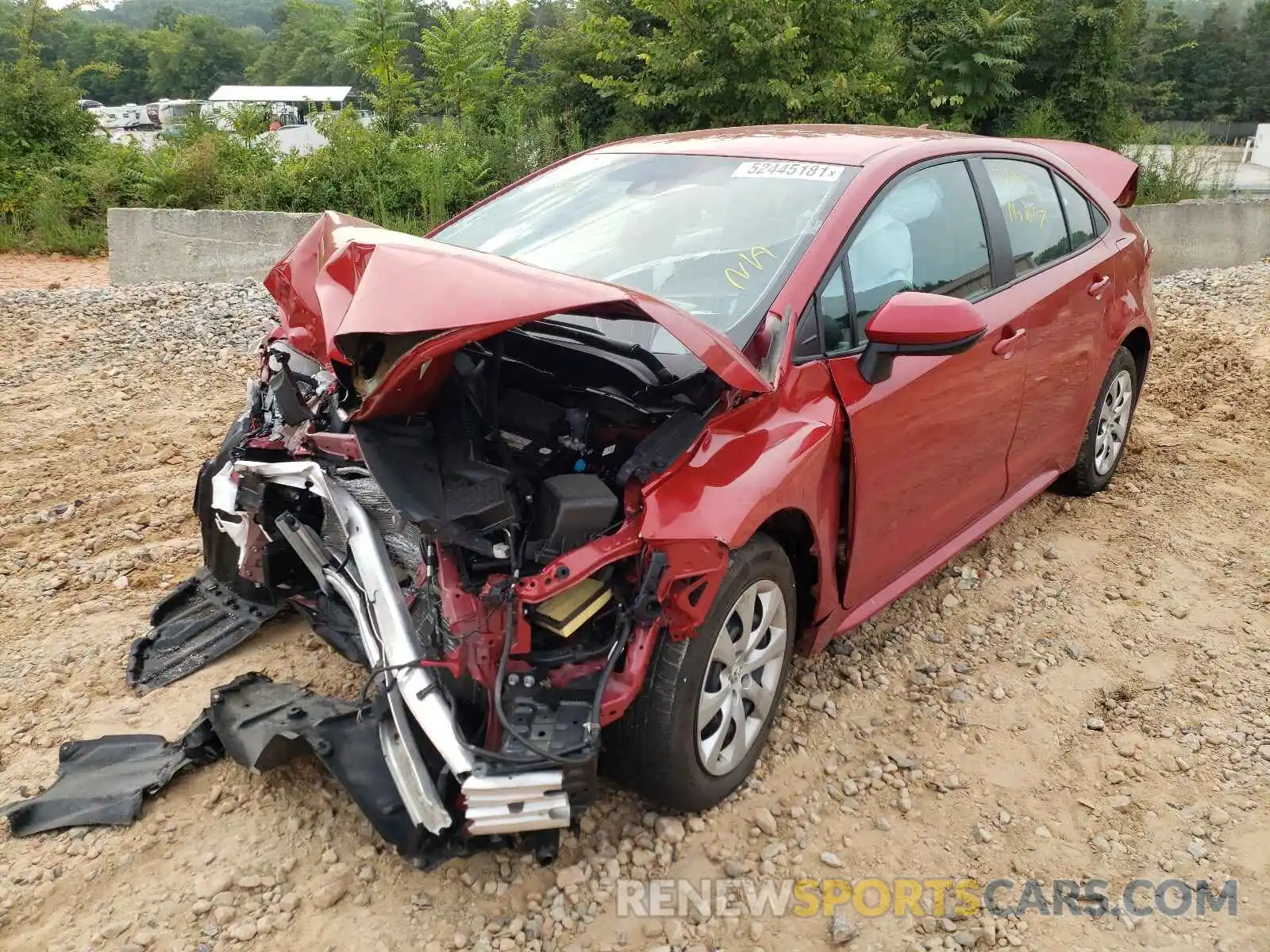 2 Photograph of a damaged car 5YFEPRAEXLP065674 TOYOTA COROLLA 2020