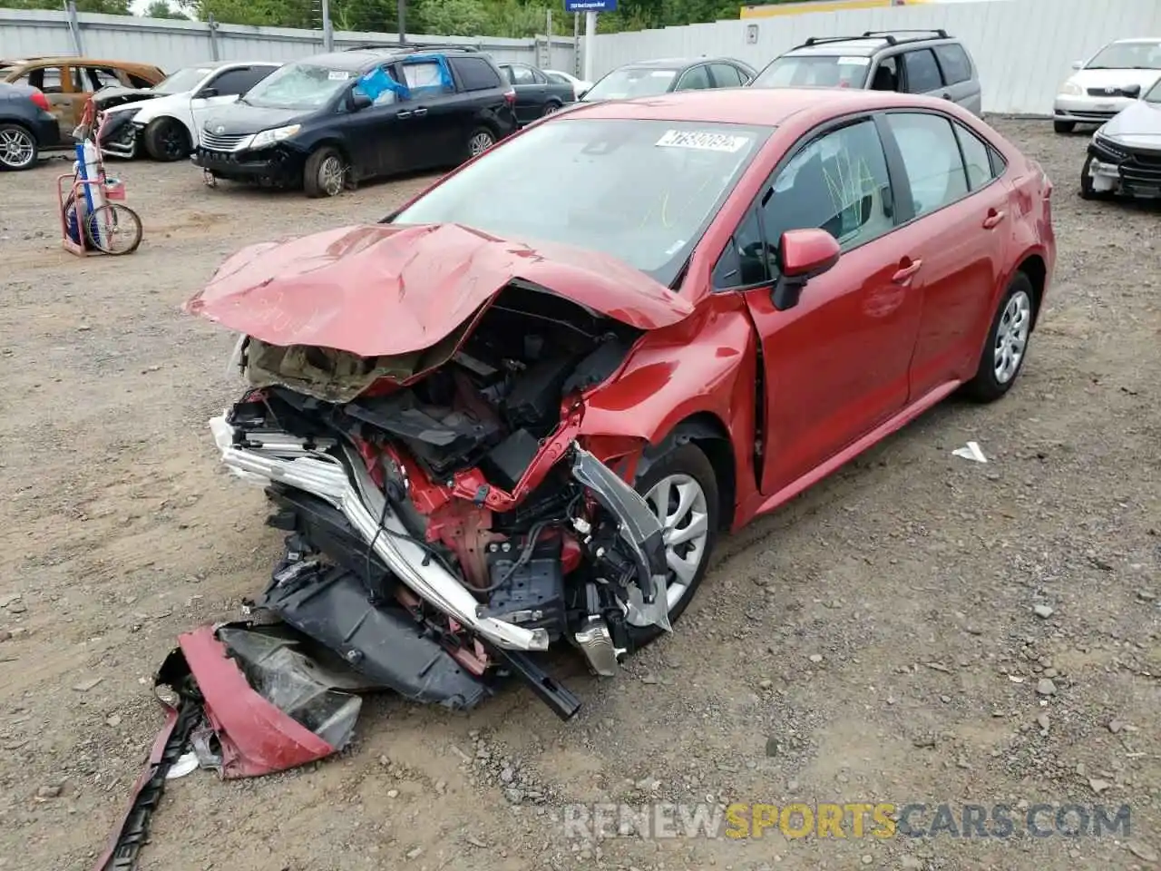 2 Photograph of a damaged car 5YFEPRAEXLP065853 TOYOTA COROLLA 2020