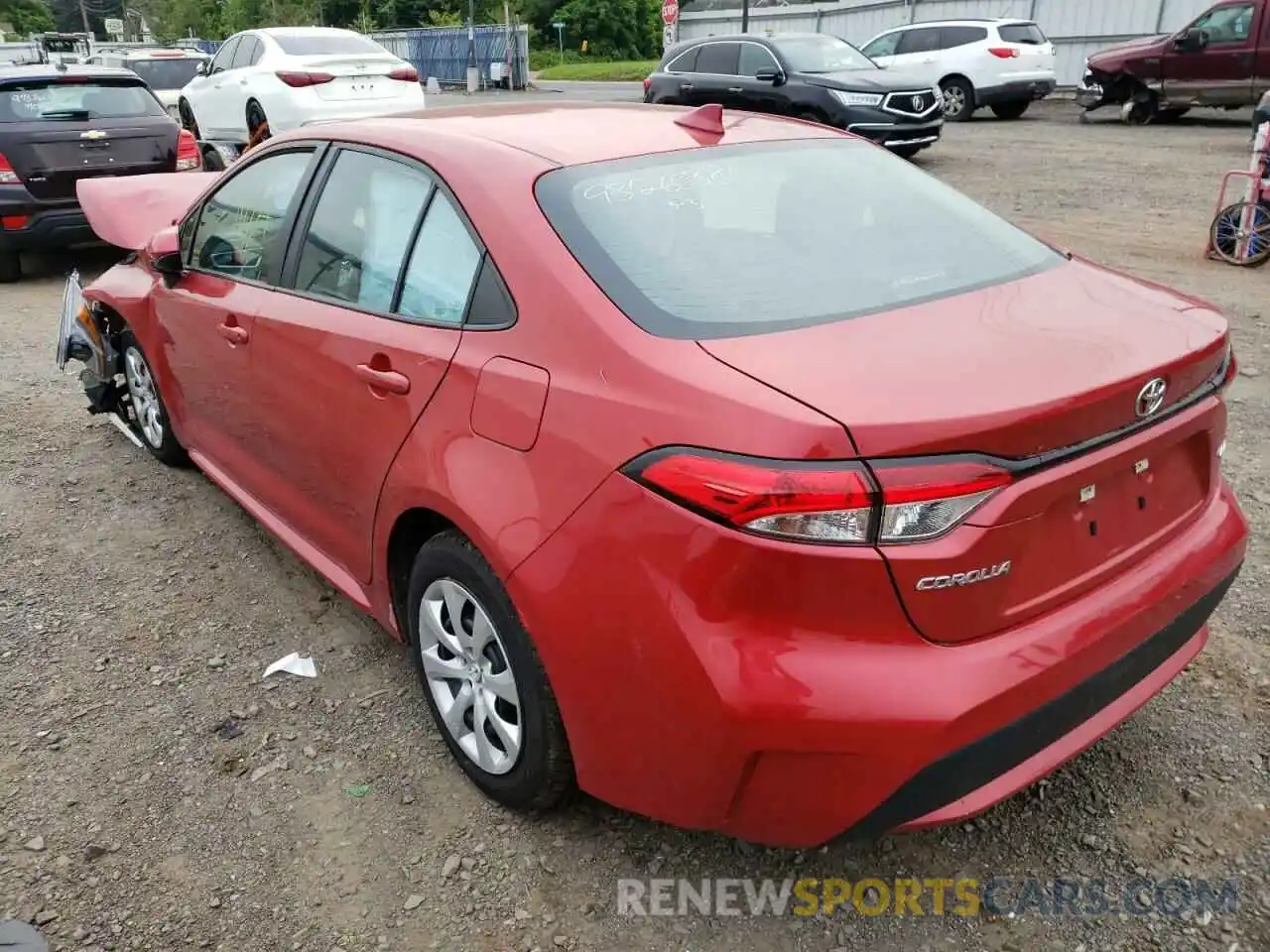 3 Photograph of a damaged car 5YFEPRAEXLP065853 TOYOTA COROLLA 2020