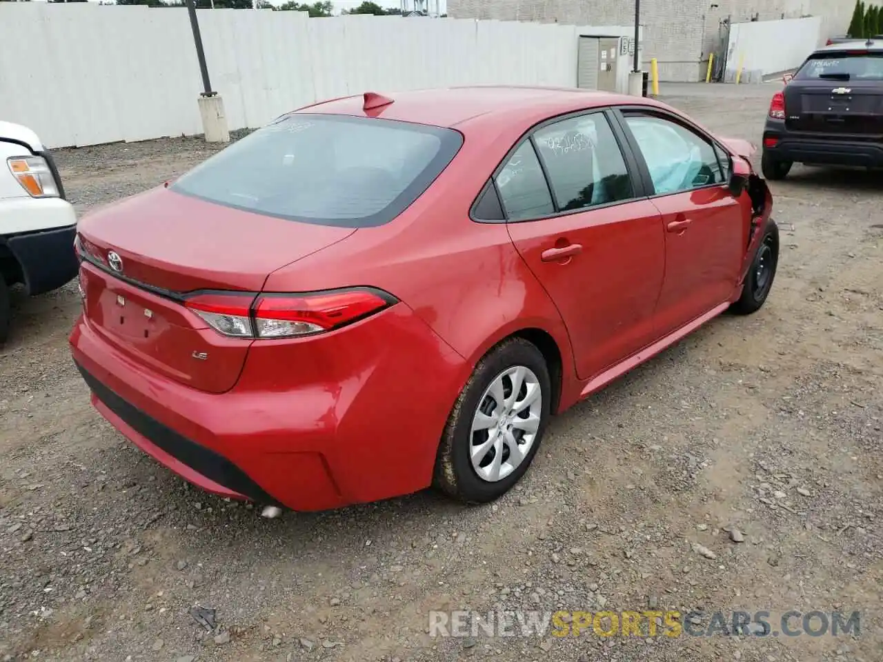 4 Photograph of a damaged car 5YFEPRAEXLP065853 TOYOTA COROLLA 2020