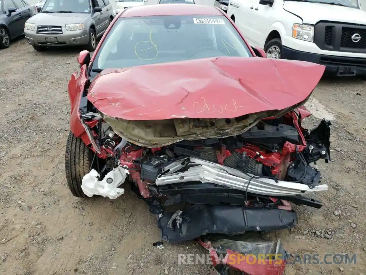 9 Photograph of a damaged car 5YFEPRAEXLP065853 TOYOTA COROLLA 2020