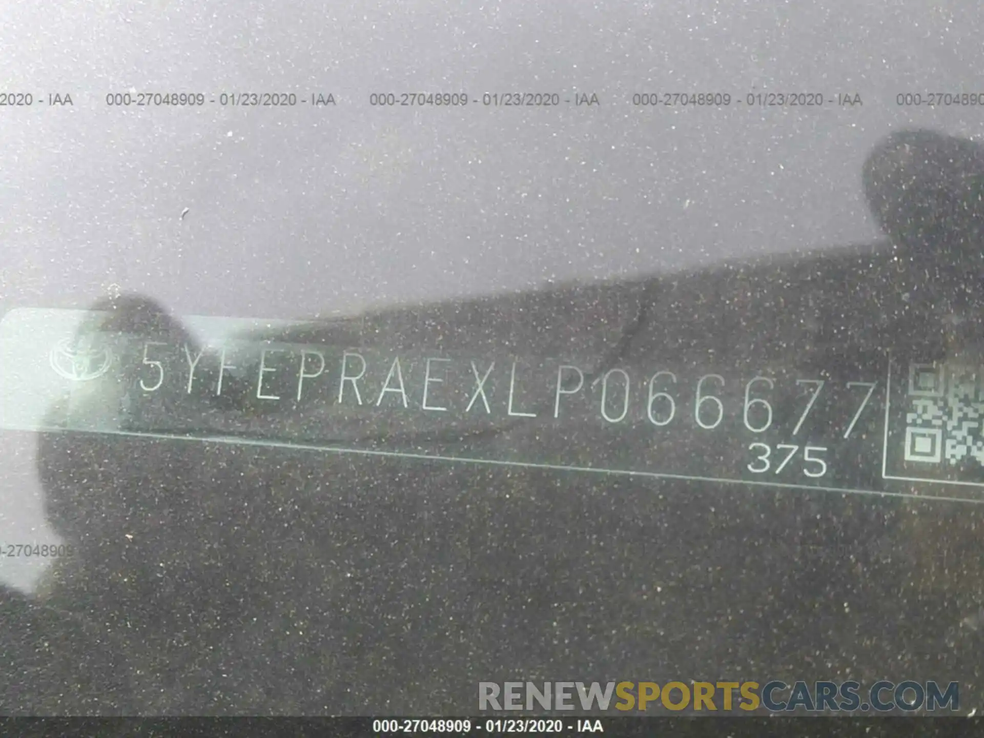 9 Photograph of a damaged car 5YFEPRAEXLP066677 TOYOTA COROLLA 2020