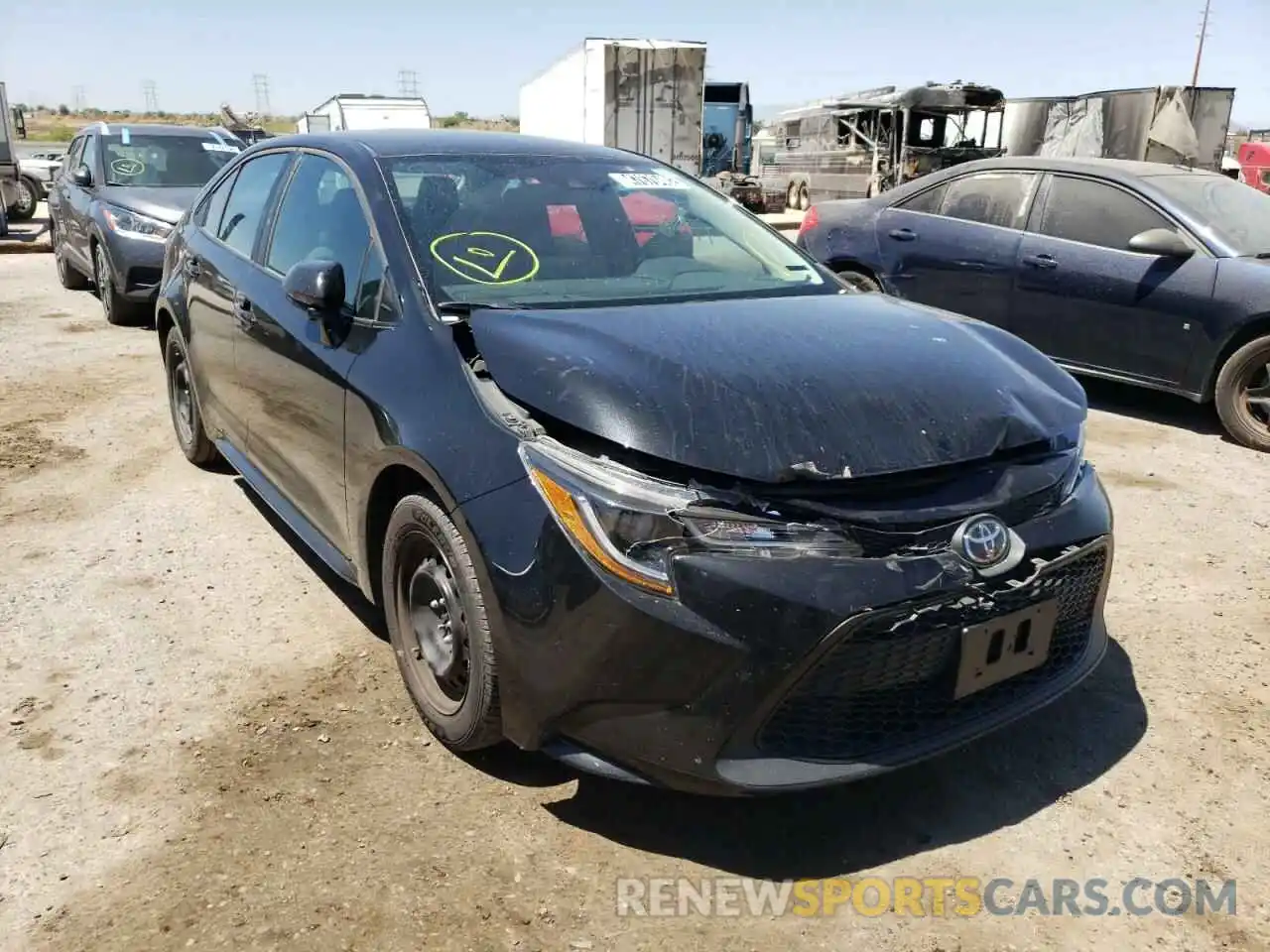 1 Photograph of a damaged car 5YFEPRAEXLP067151 TOYOTA COROLLA 2020