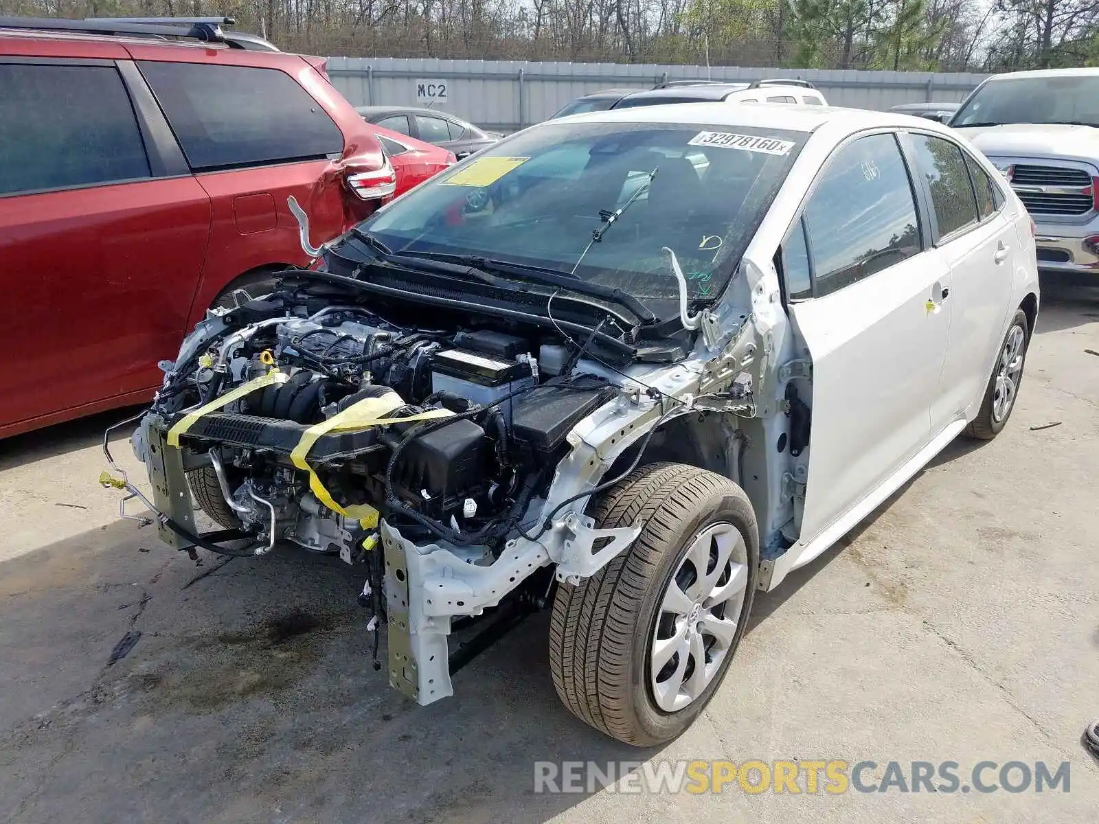 2 Photograph of a damaged car 5YFEPRAEXLP067246 TOYOTA COROLLA 2020