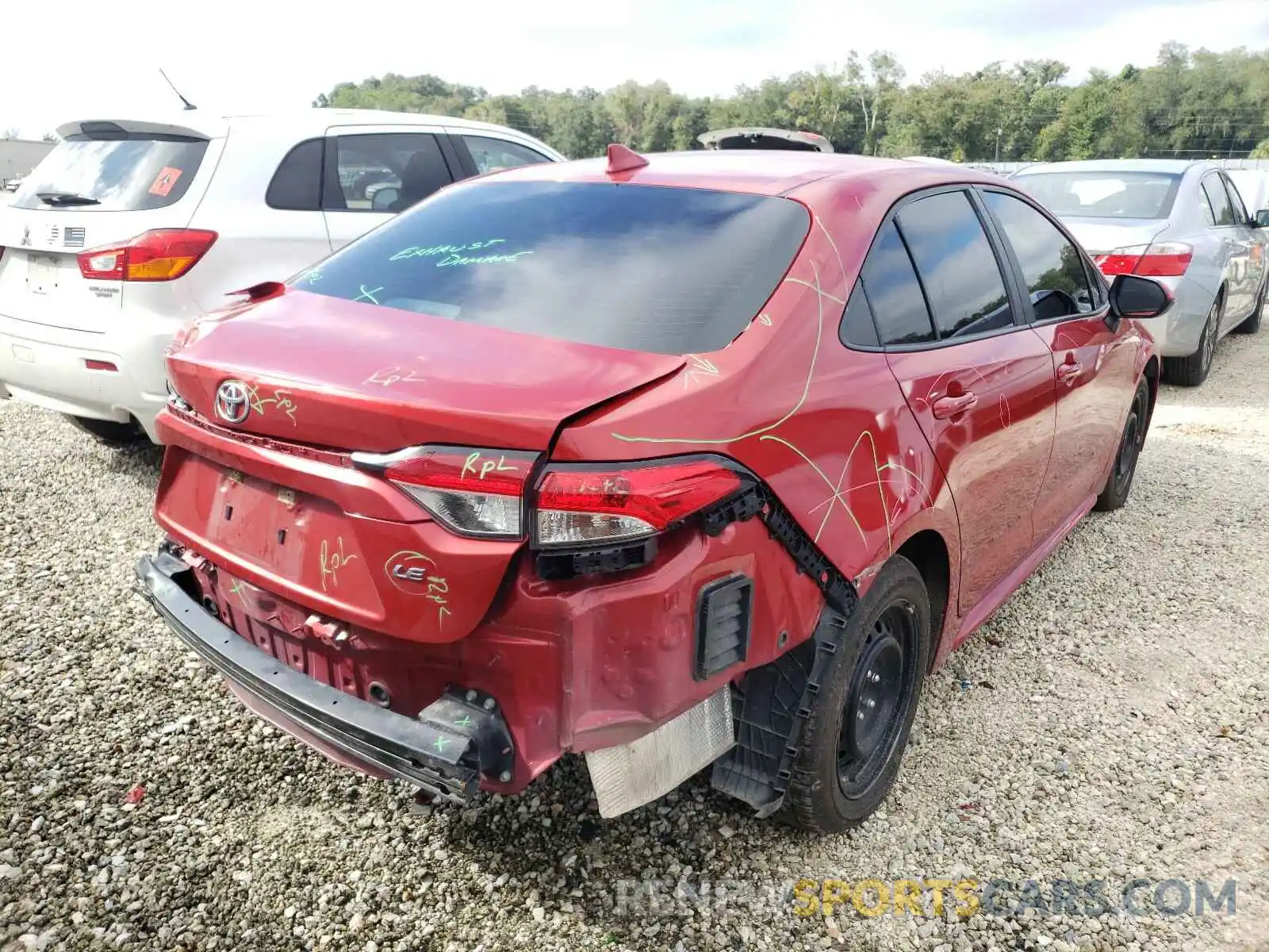 4 Фотография поврежденного автомобиля 5YFEPRAEXLP068154 TOYOTA COROLLA 2020