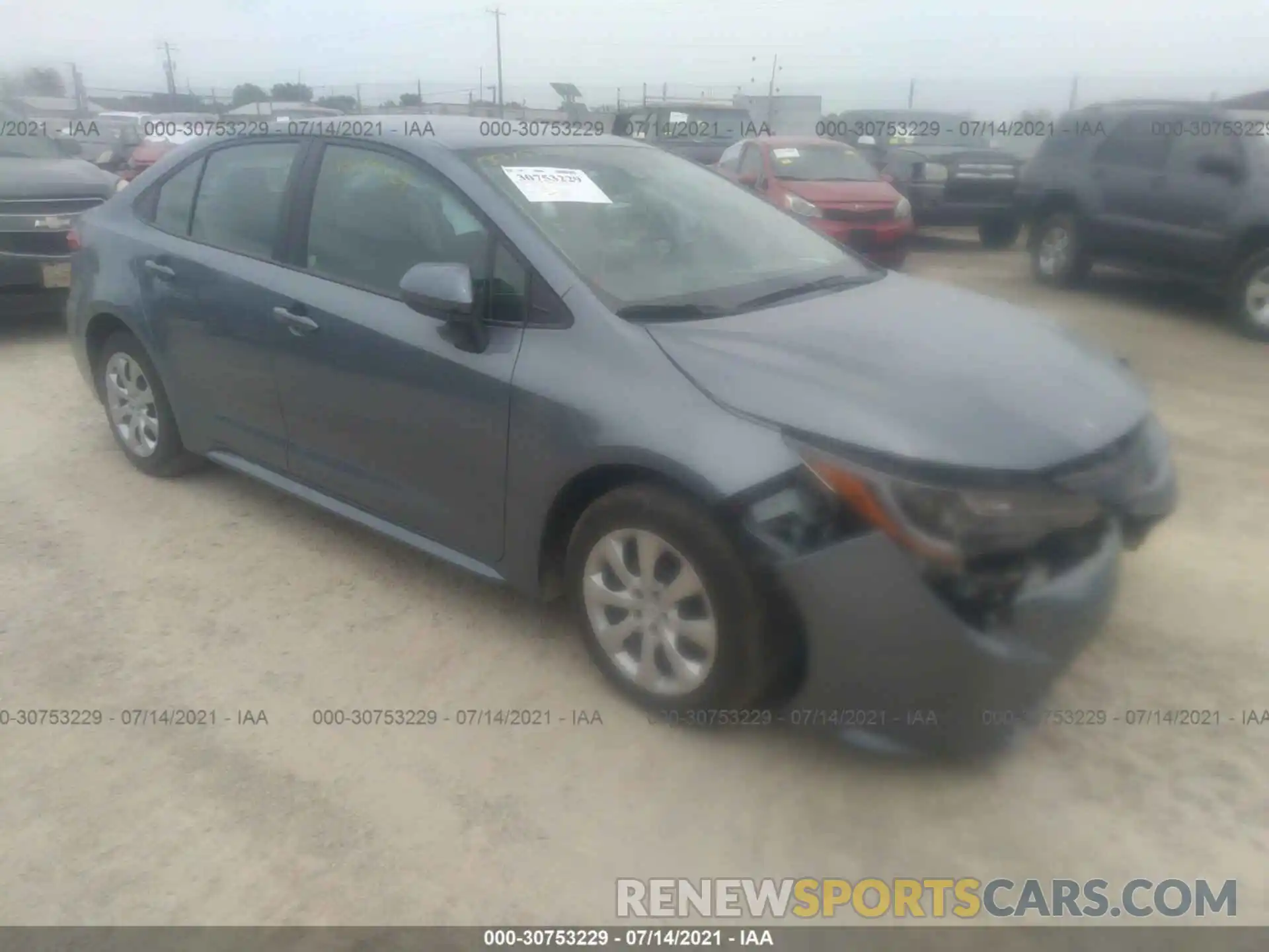 1 Photograph of a damaged car 5YFEPRAEXLP068400 TOYOTA COROLLA 2020