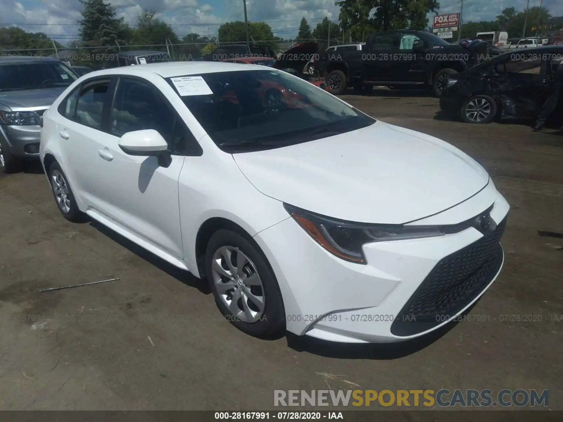 1 Photograph of a damaged car 5YFEPRAEXLP068798 TOYOTA COROLLA 2020