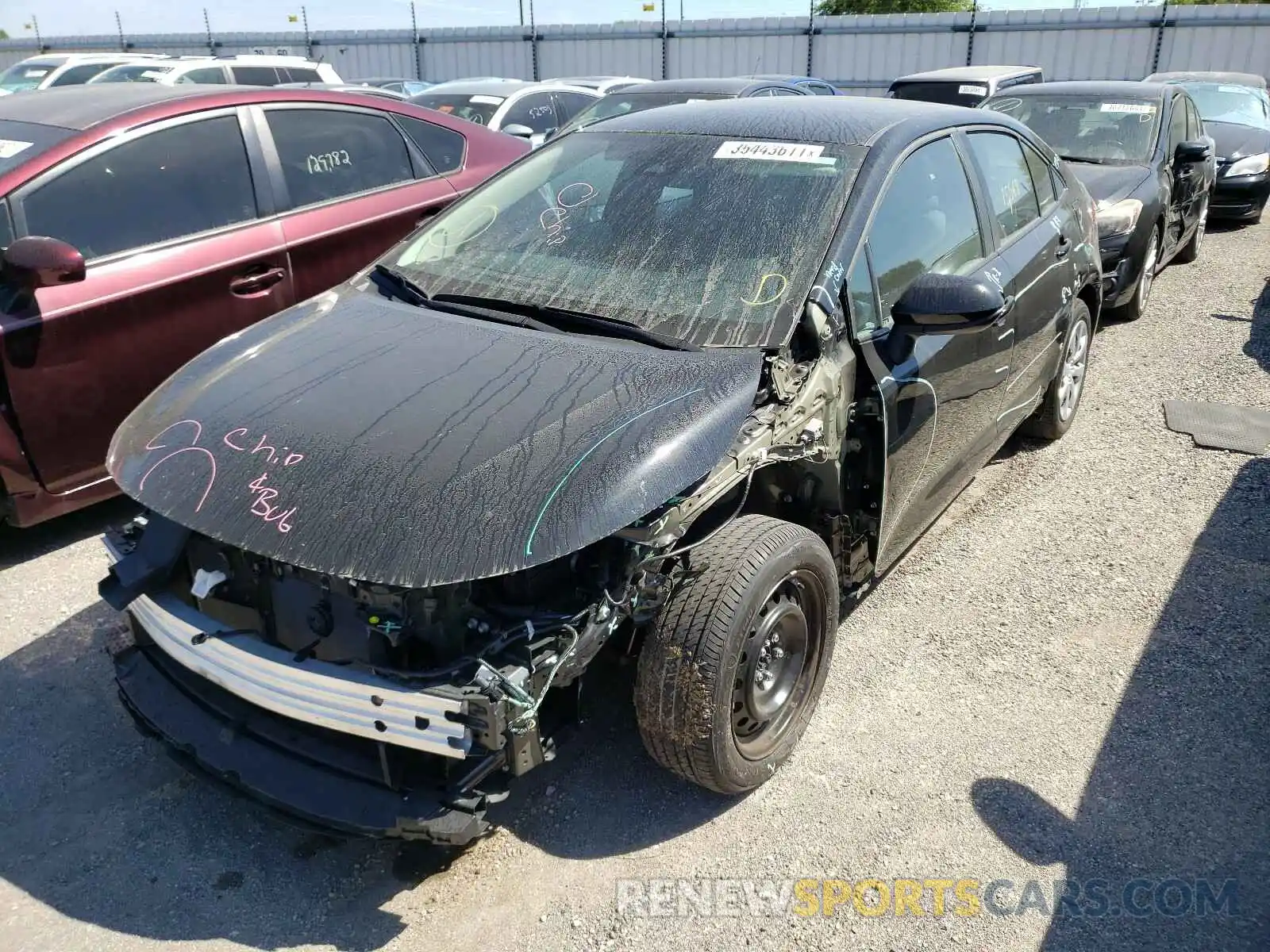 2 Photograph of a damaged car 5YFEPRAEXLP069319 TOYOTA COROLLA 2020