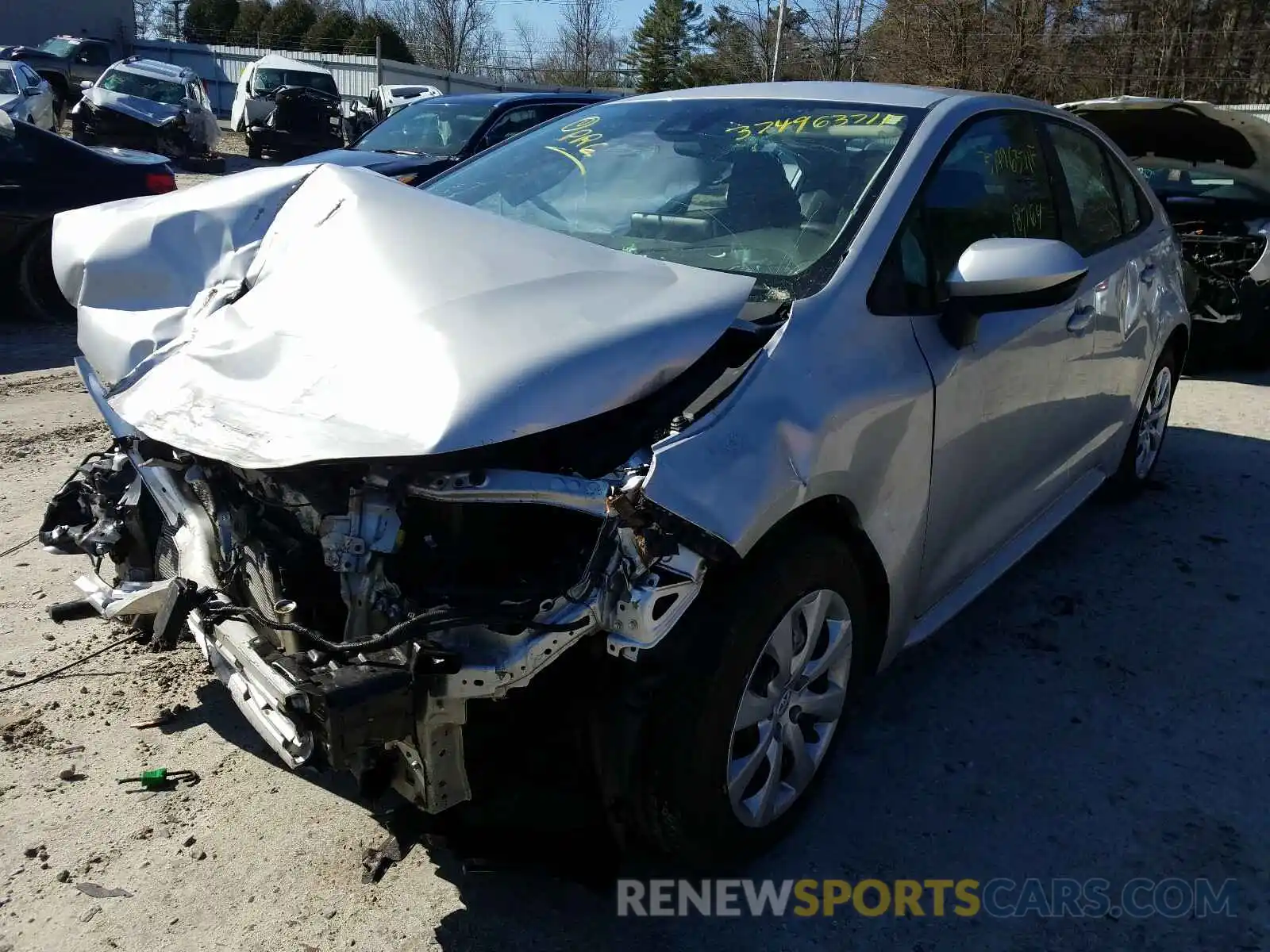 2 Photograph of a damaged car 5YFEPRAEXLP069417 TOYOTA COROLLA 2020