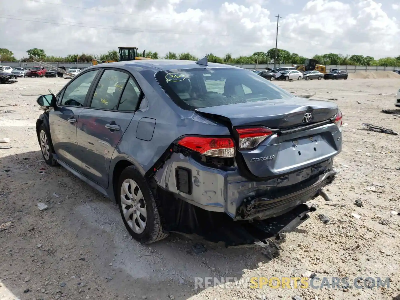 3 Photograph of a damaged car 5YFEPRAEXLP071460 TOYOTA COROLLA 2020