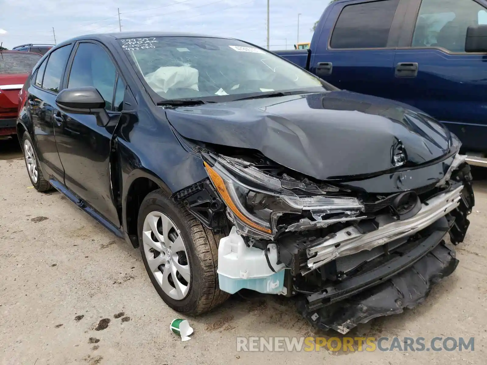 1 Photograph of a damaged car 5YFEPRAEXLP071717 TOYOTA COROLLA 2020