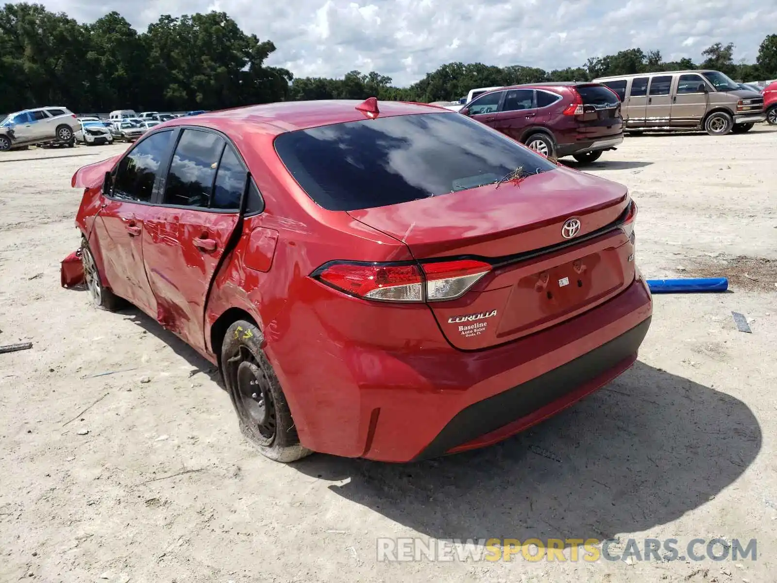 3 Photograph of a damaged car 5YFEPRAEXLP071751 TOYOTA COROLLA 2020