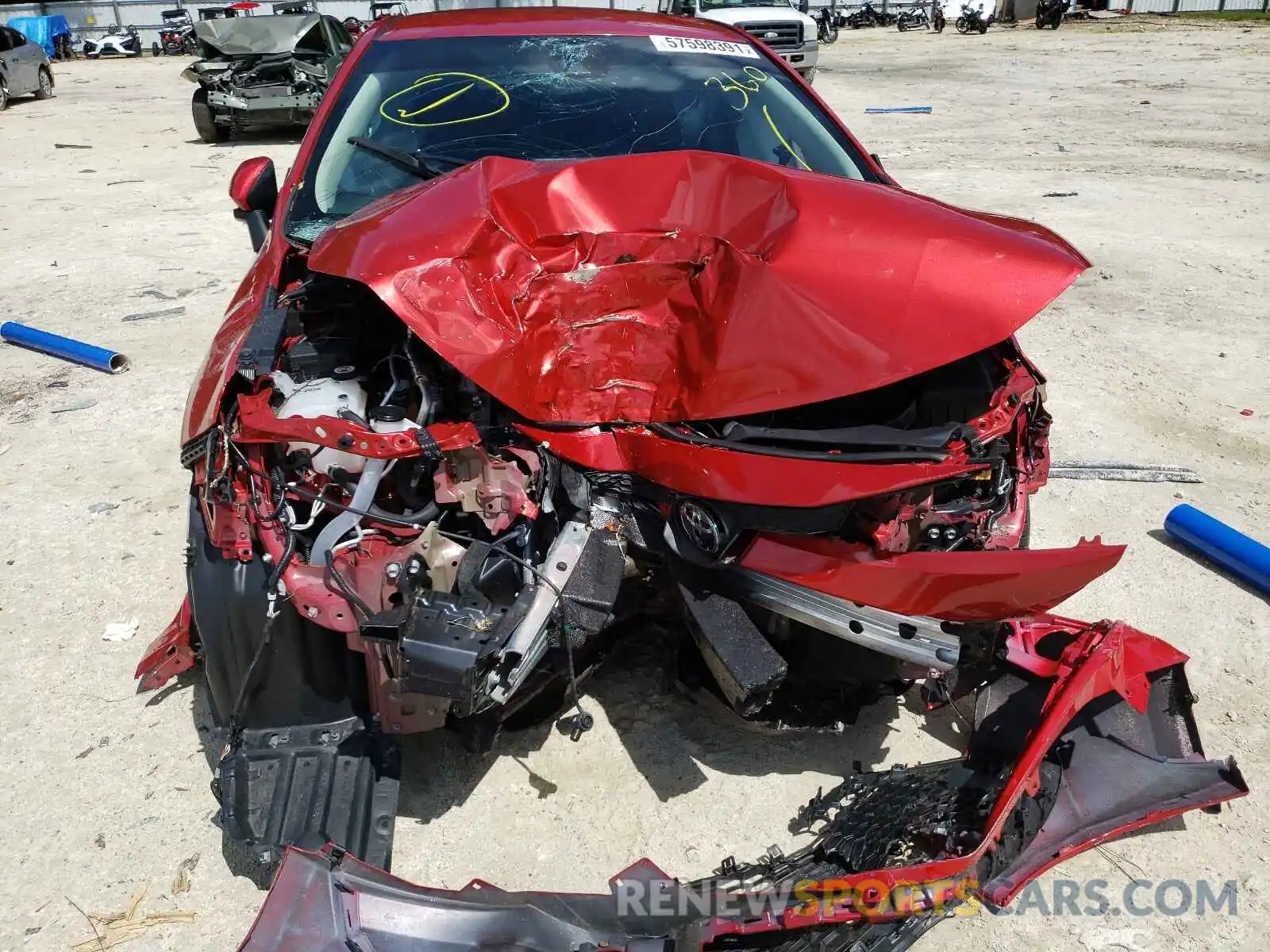 9 Photograph of a damaged car 5YFEPRAEXLP071751 TOYOTA COROLLA 2020