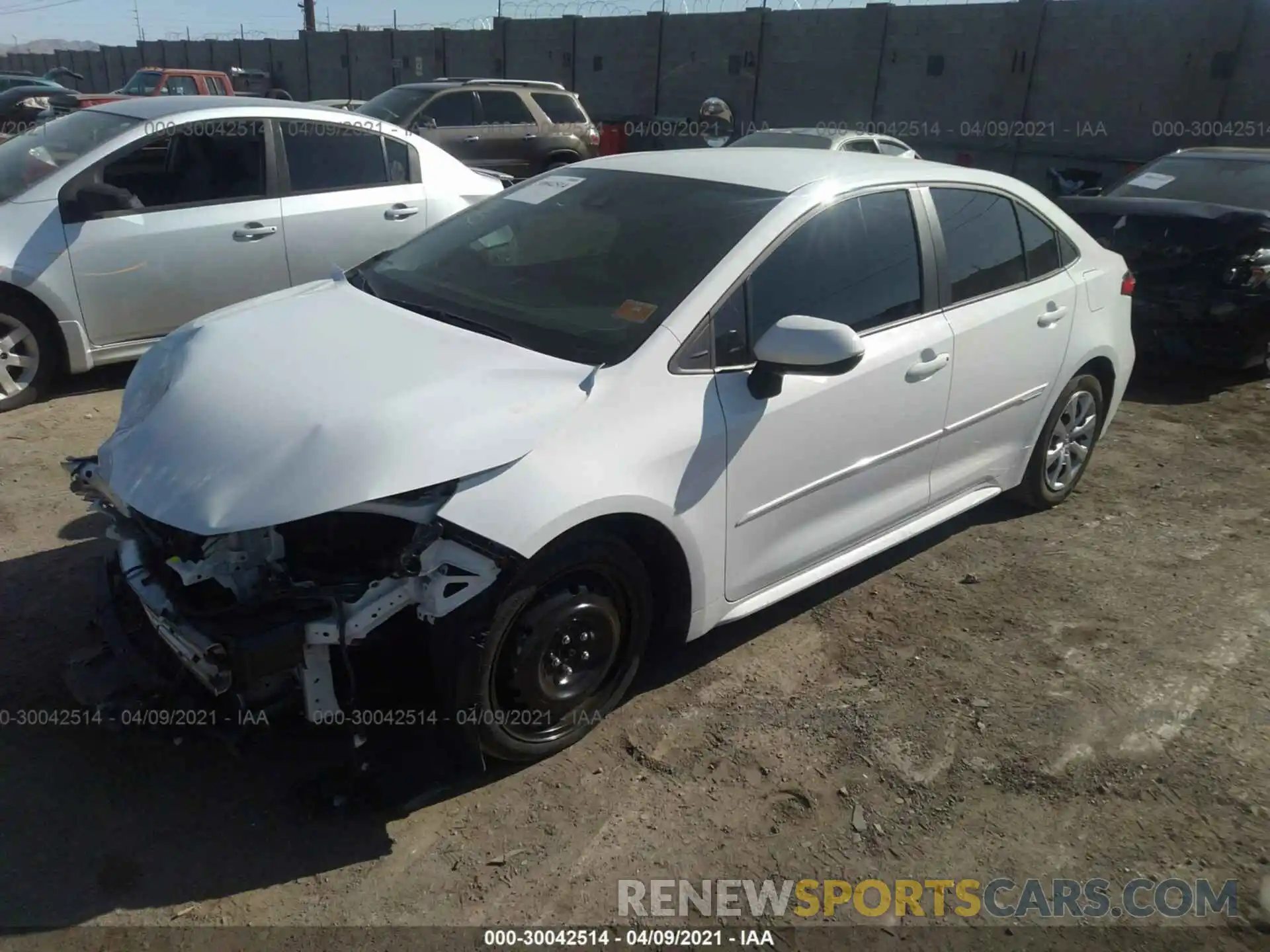 2 Photograph of a damaged car 5YFEPRAEXLP071958 TOYOTA COROLLA 2020