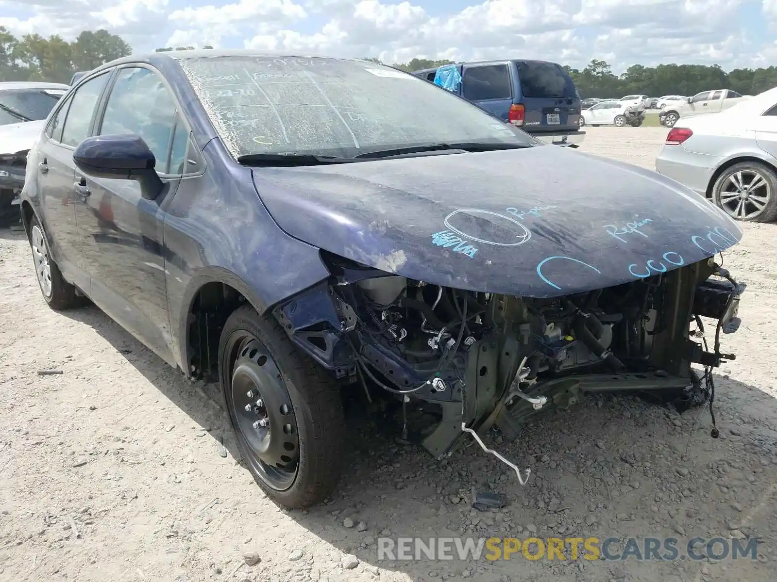 1 Photograph of a damaged car 5YFEPRAEXLP072236 TOYOTA COROLLA 2020