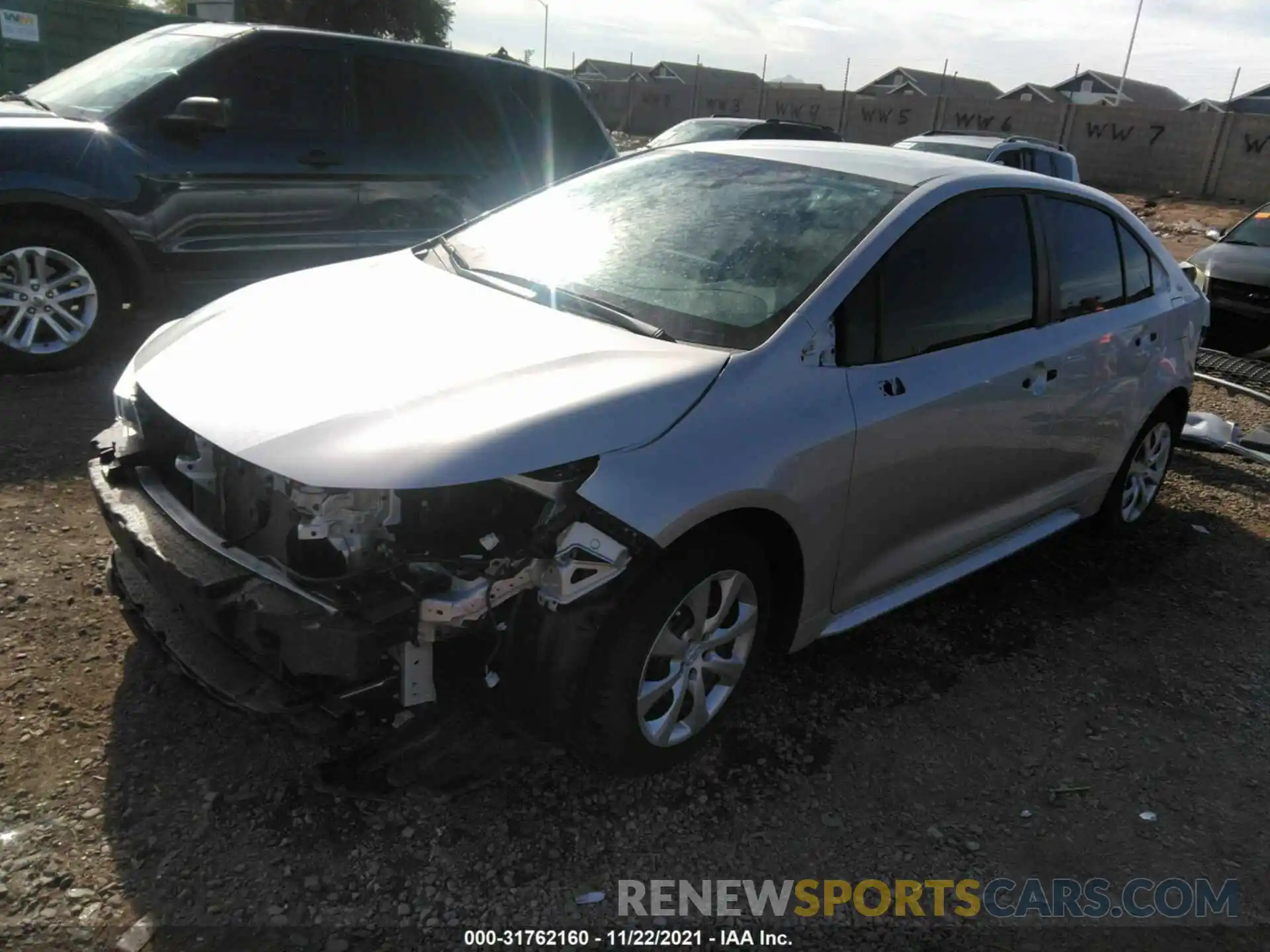 2 Photograph of a damaged car 5YFEPRAEXLP072446 TOYOTA COROLLA 2020