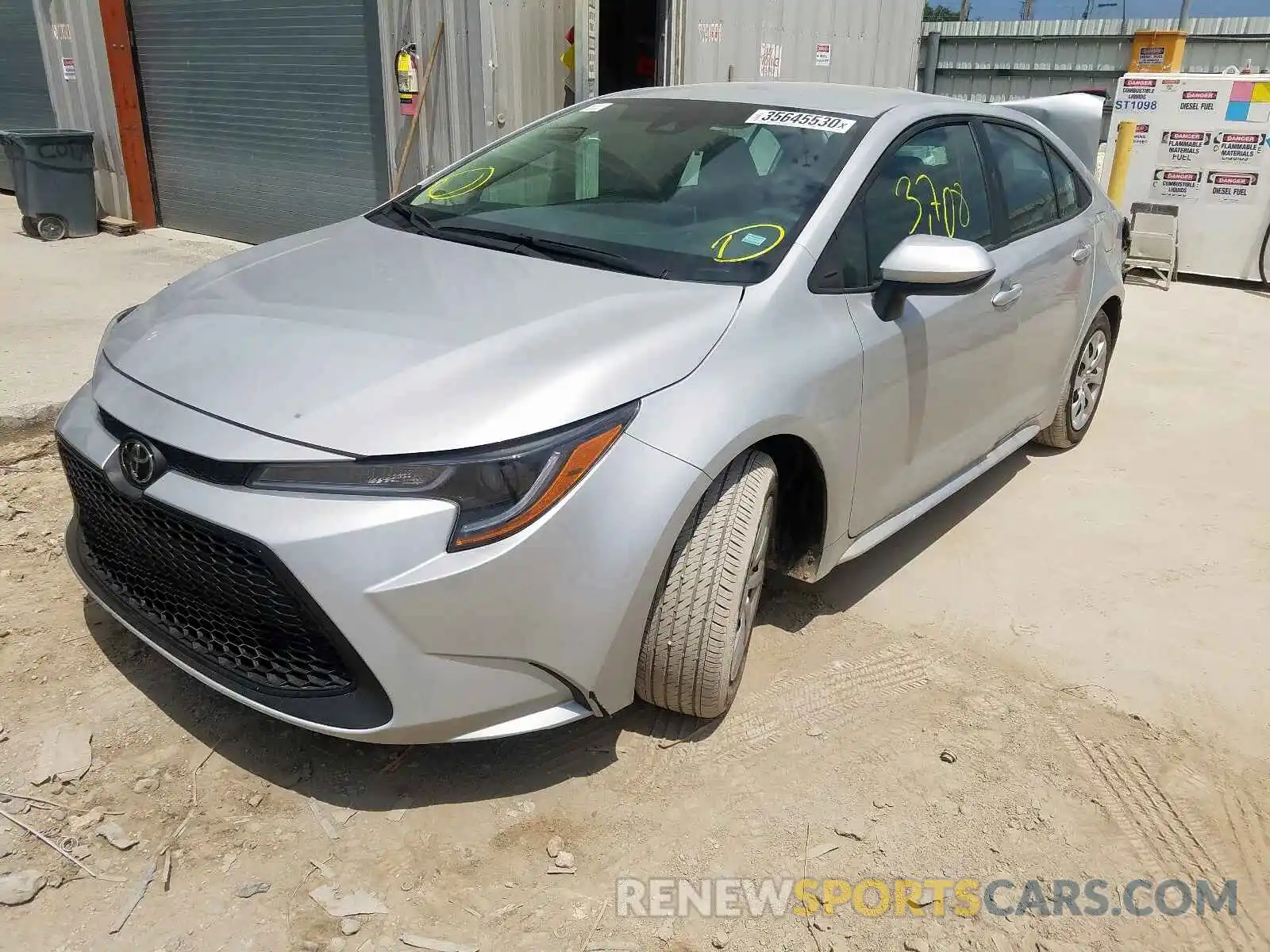 2 Photograph of a damaged car 5YFEPRAEXLP072740 TOYOTA COROLLA 2020