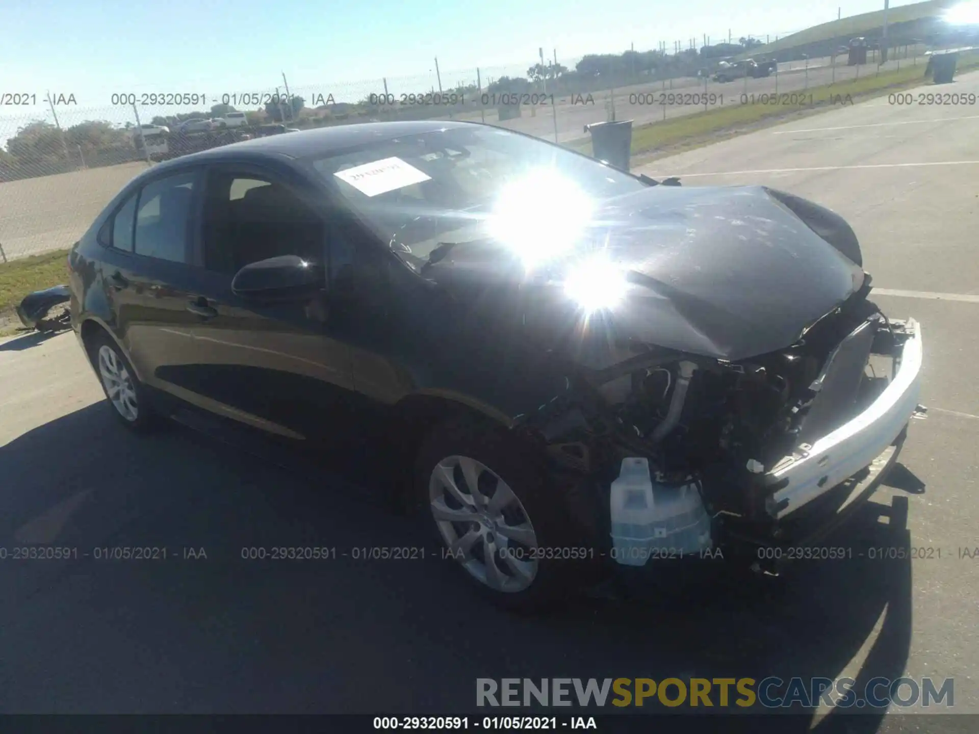 1 Photograph of a damaged car 5YFEPRAEXLP073337 TOYOTA COROLLA 2020