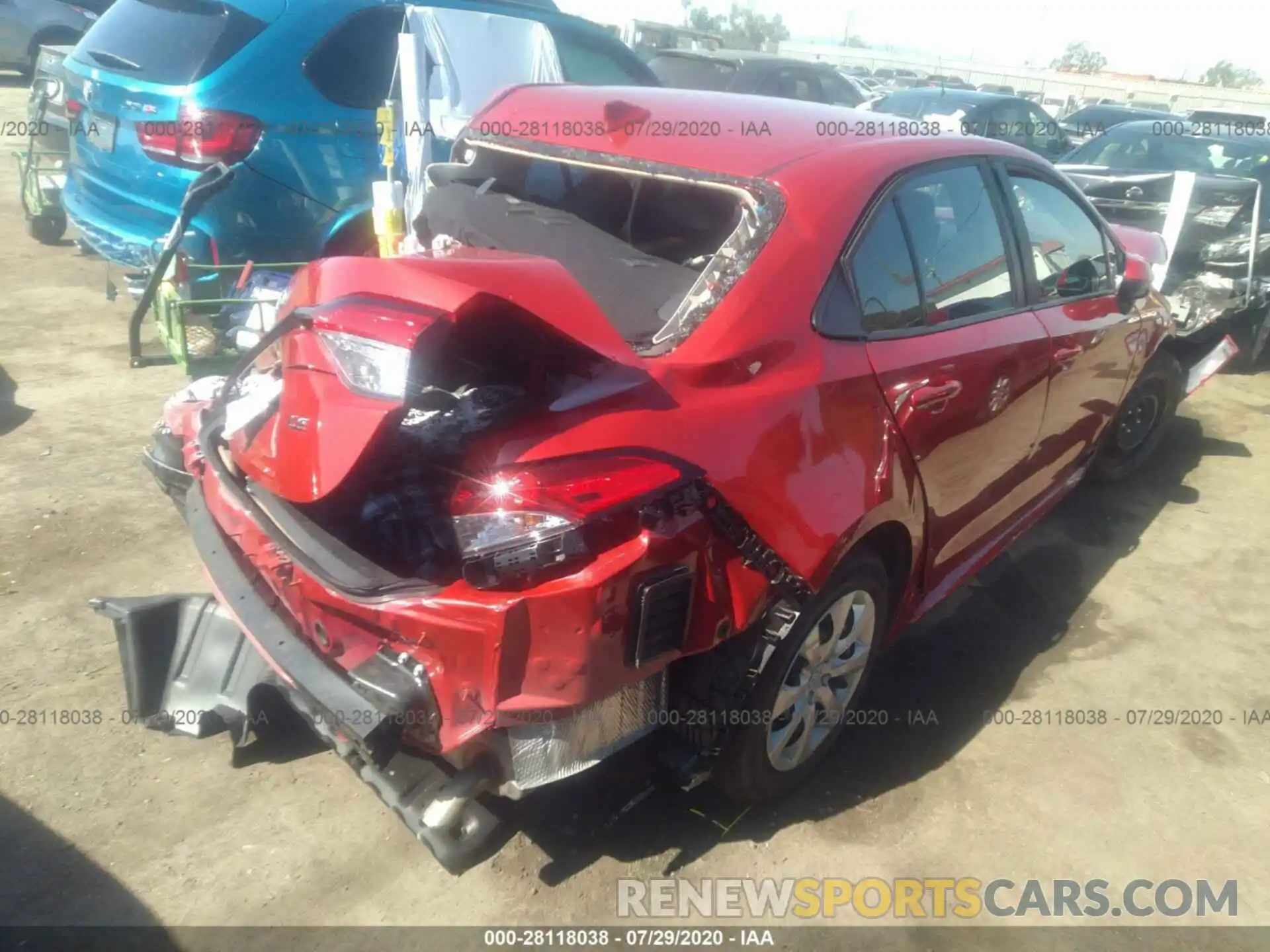 4 Photograph of a damaged car 5YFEPRAEXLP073807 TOYOTA COROLLA 2020