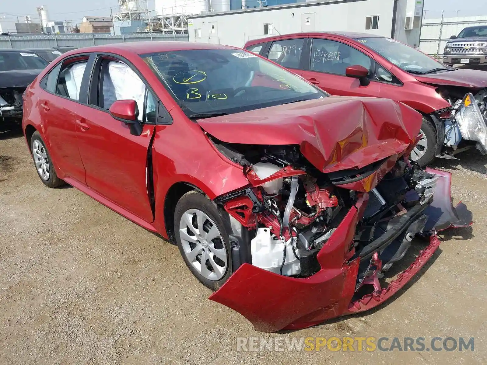 1 Photograph of a damaged car 5YFEPRAEXLP073869 TOYOTA COROLLA 2020