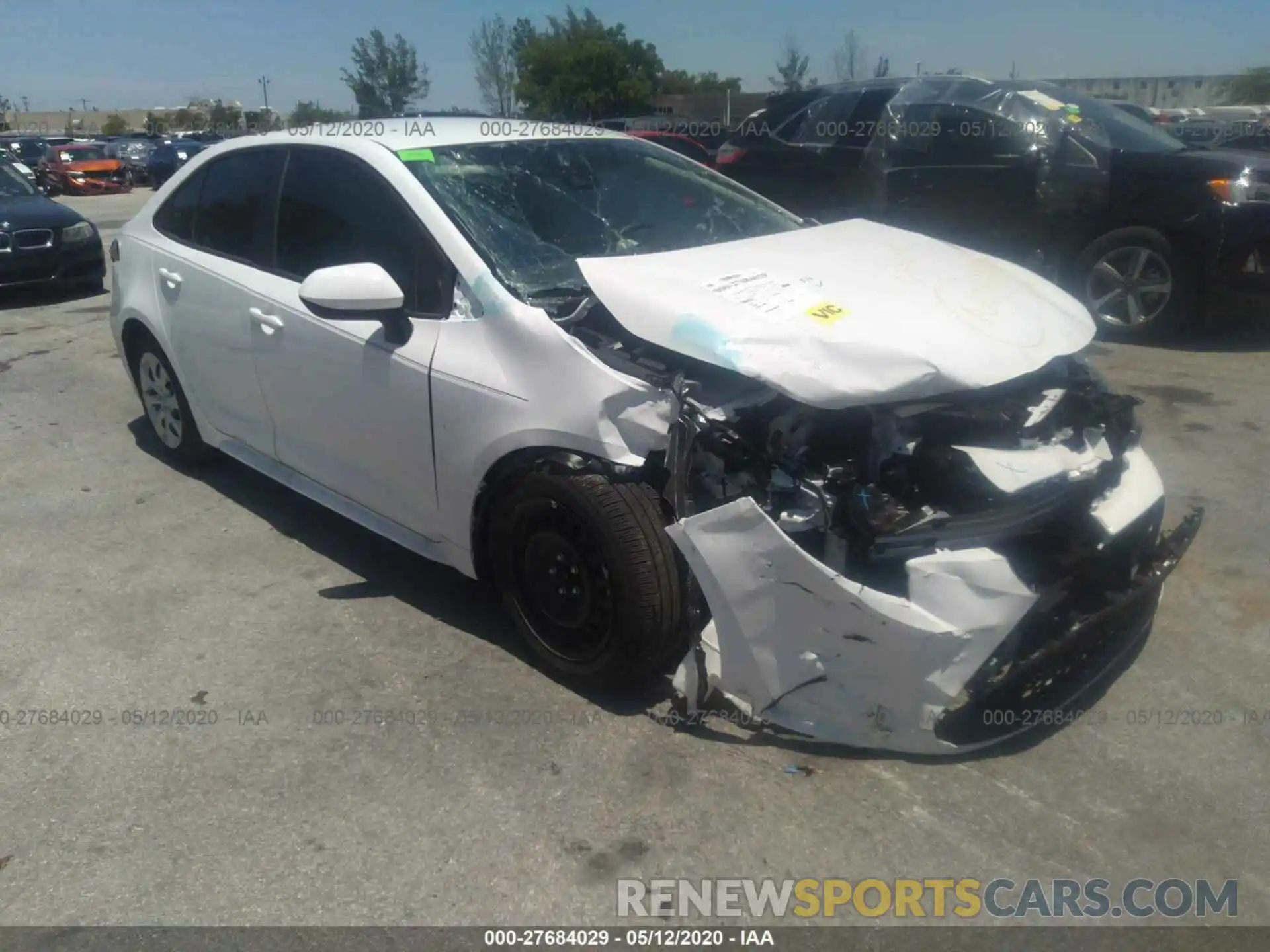 1 Photograph of a damaged car 5YFEPRAEXLP074648 TOYOTA COROLLA 2020