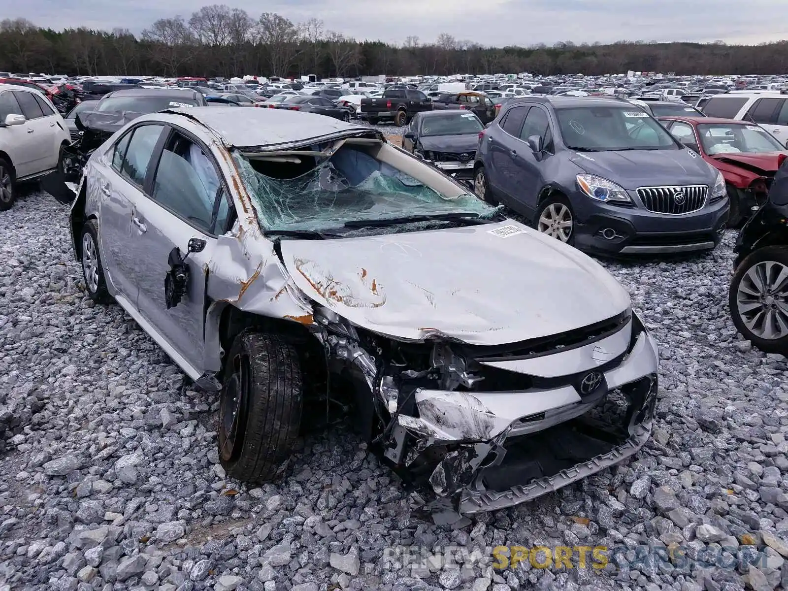 1 Photograph of a damaged car 5YFEPRAEXLP075329 TOYOTA COROLLA 2020