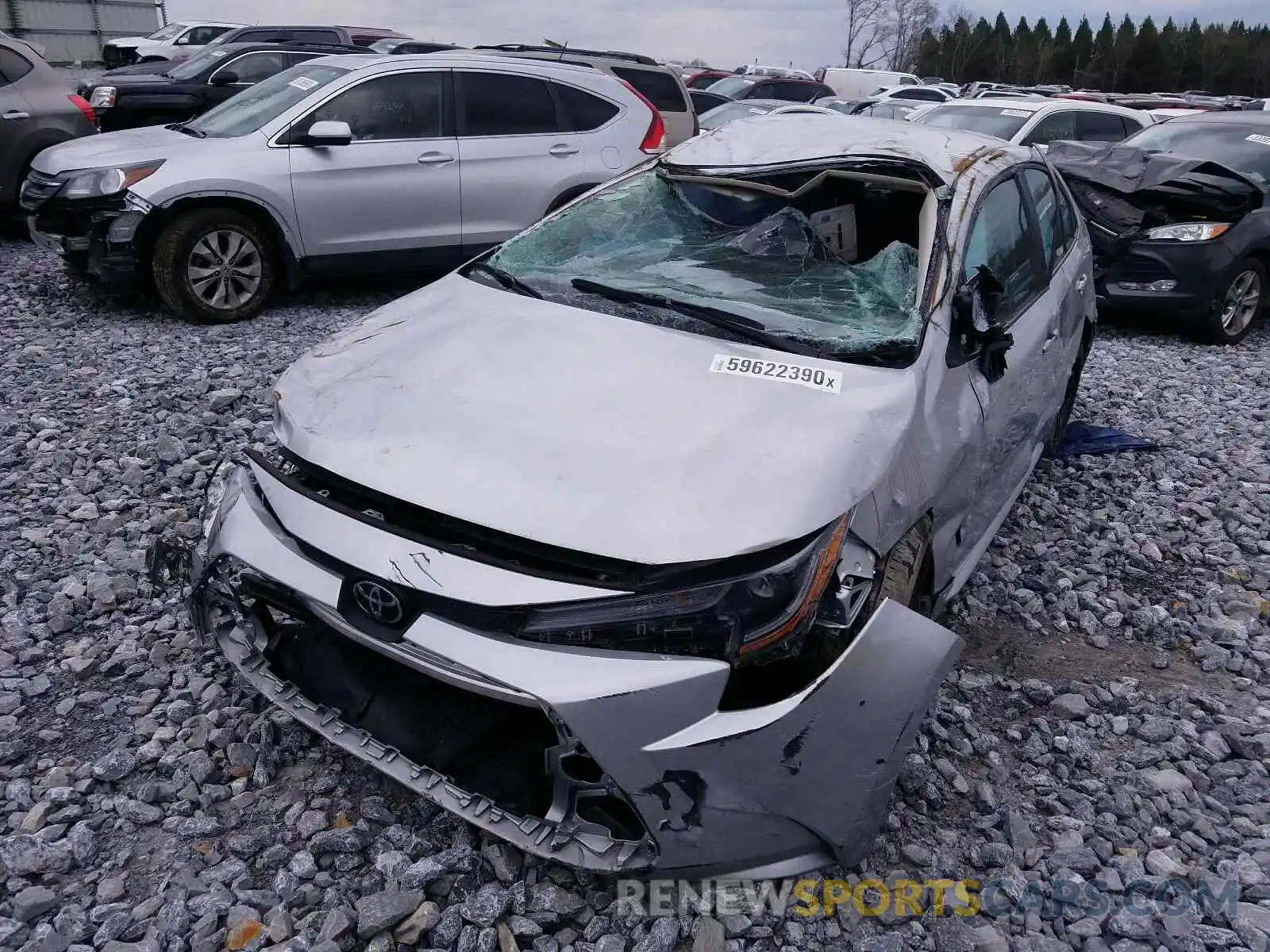 2 Photograph of a damaged car 5YFEPRAEXLP075329 TOYOTA COROLLA 2020