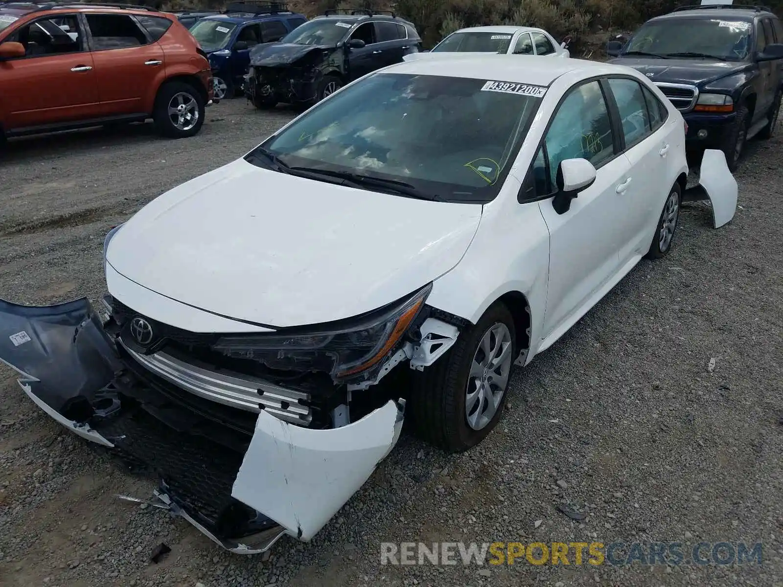 2 Photograph of a damaged car 5YFEPRAEXLP075878 TOYOTA COROLLA 2020