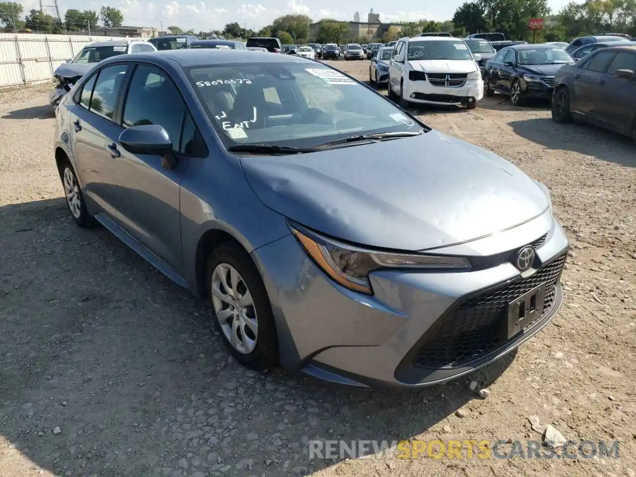 1 Photograph of a damaged car 5YFEPRAEXLP076030 TOYOTA COROLLA 2020