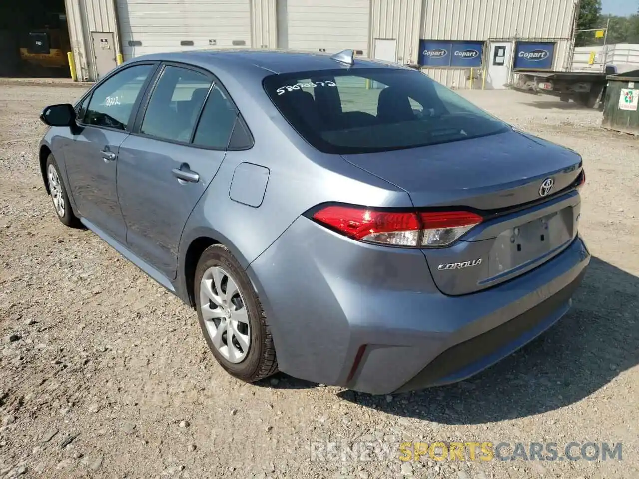 3 Photograph of a damaged car 5YFEPRAEXLP076030 TOYOTA COROLLA 2020