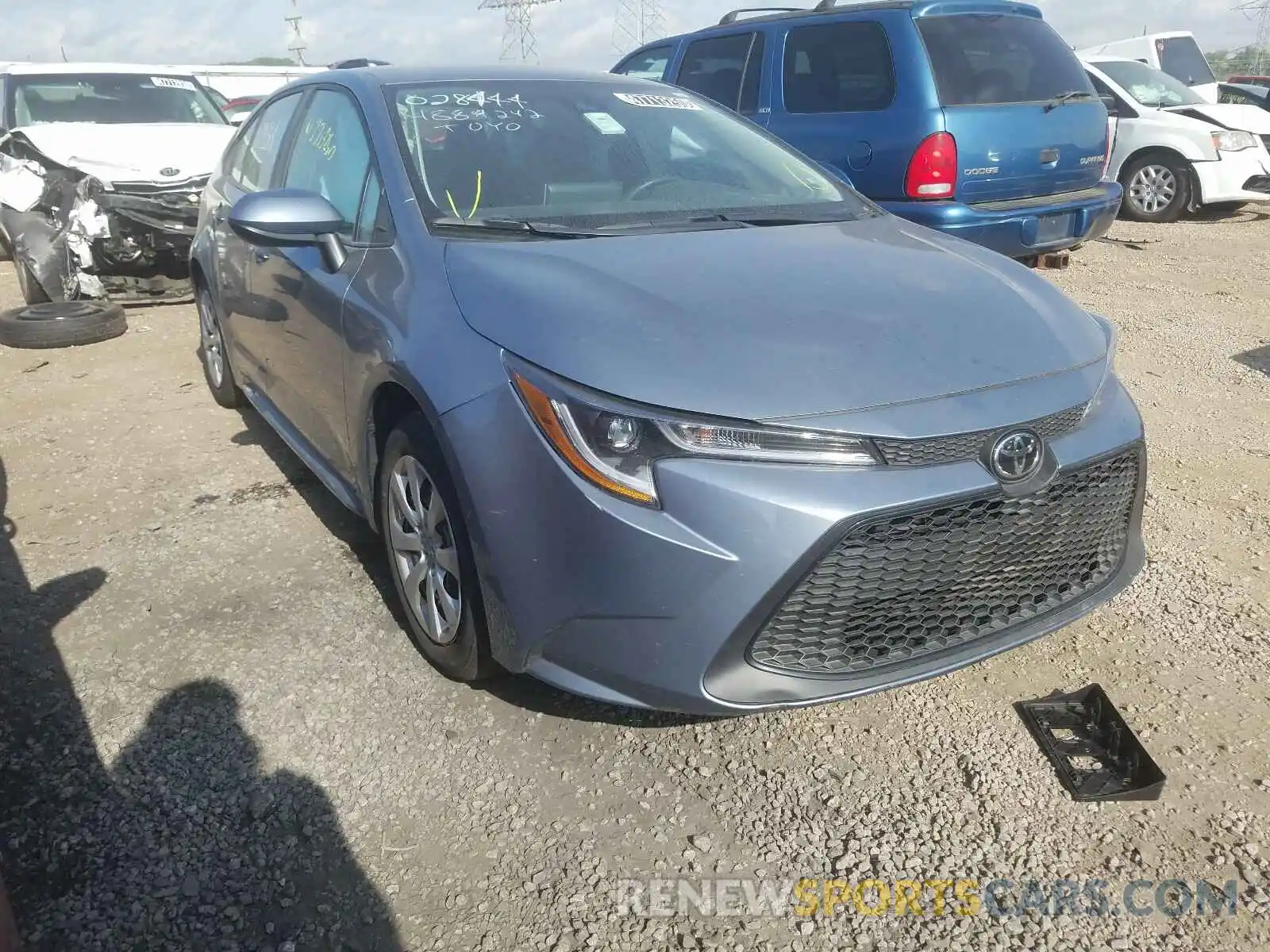 1 Photograph of a damaged car 5YFEPRAEXLP077677 TOYOTA COROLLA 2020