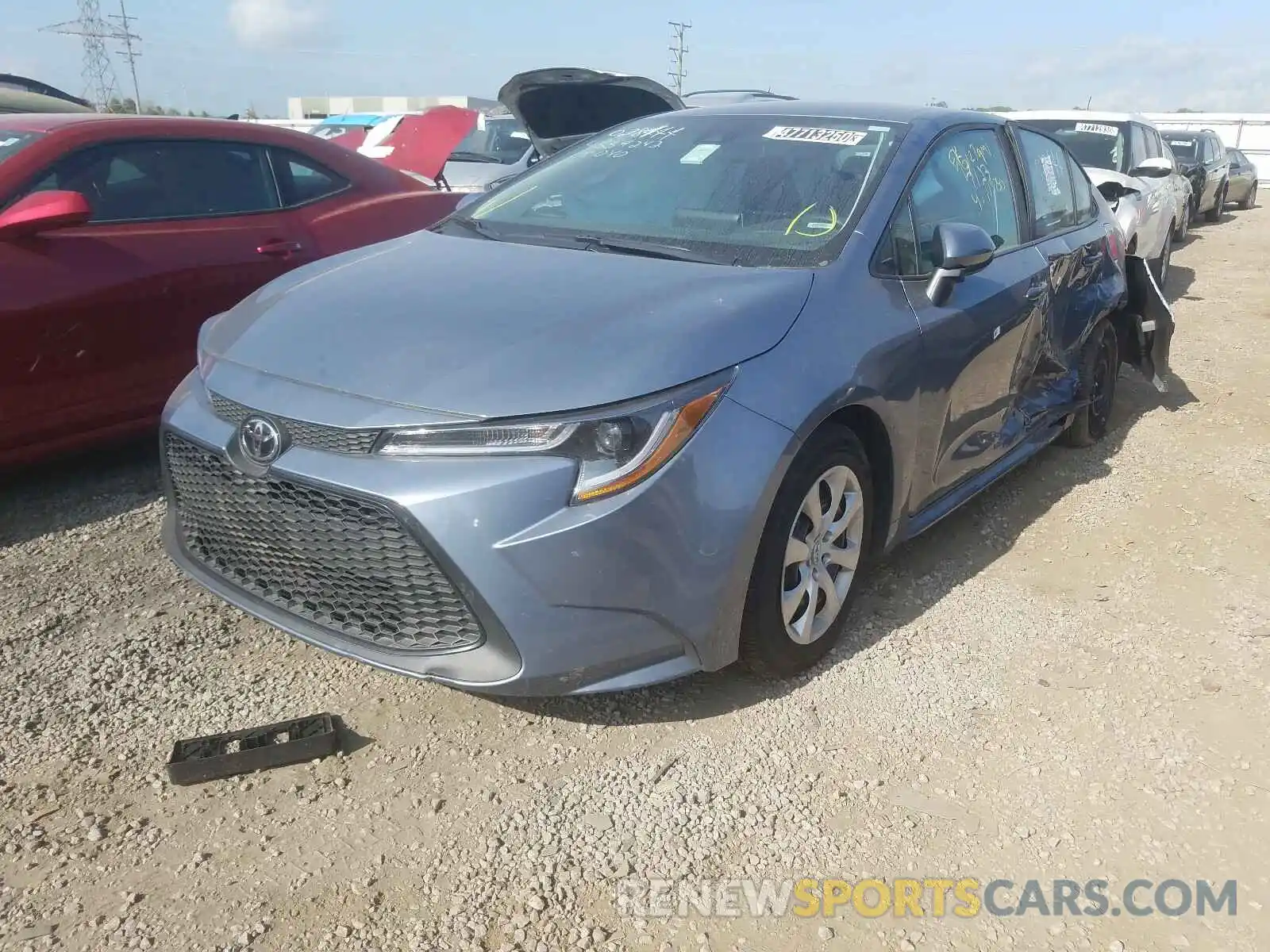 2 Photograph of a damaged car 5YFEPRAEXLP077677 TOYOTA COROLLA 2020