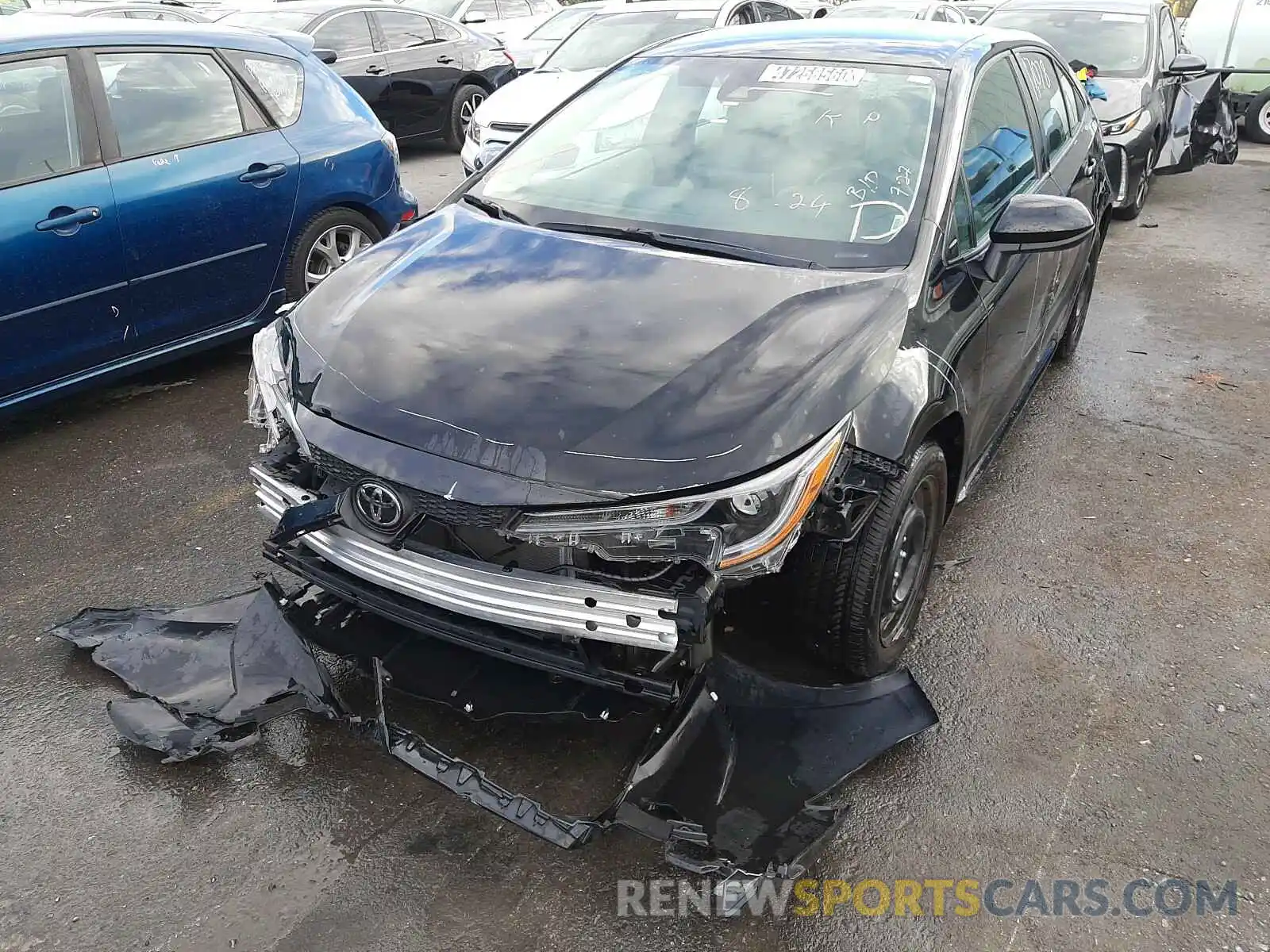 2 Photograph of a damaged car 5YFEPRAEXLP077694 TOYOTA COROLLA 2020