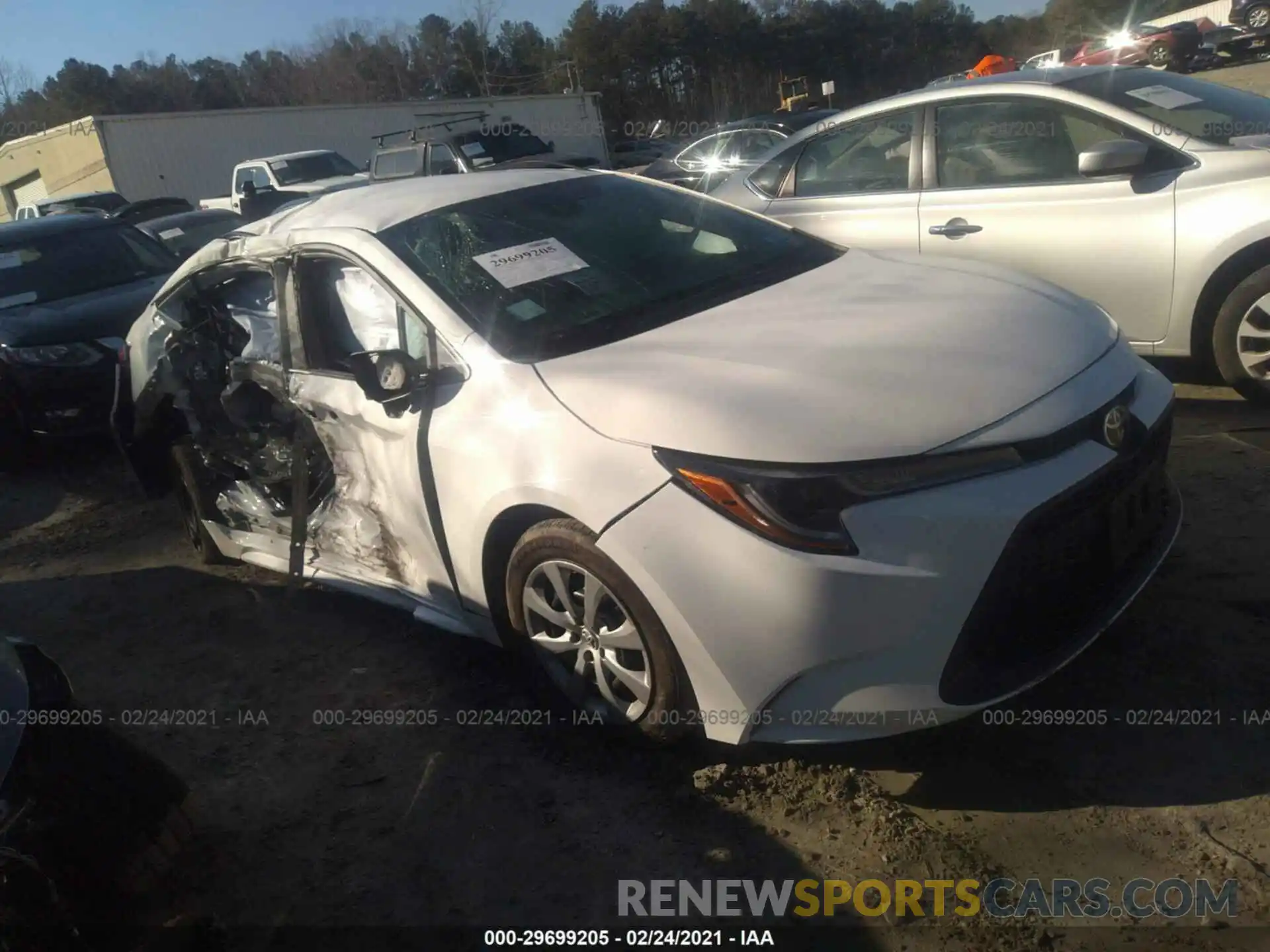 1 Photograph of a damaged car 5YFEPRAEXLP078070 TOYOTA COROLLA 2020