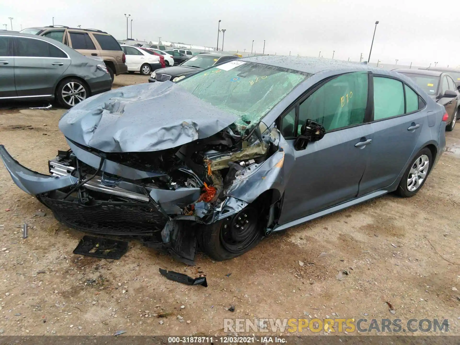 2 Photograph of a damaged car 5YFEPRAEXLP078456 TOYOTA COROLLA 2020