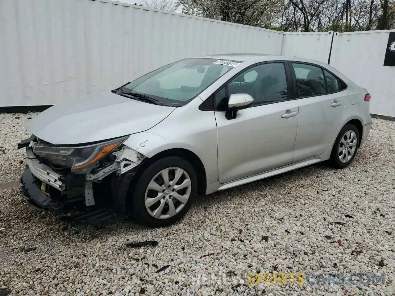 1 Photograph of a damaged car 5YFEPRAEXLP078506 TOYOTA COROLLA 2020