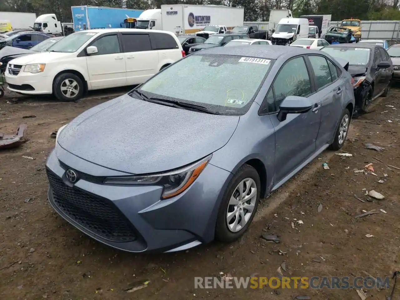 2 Photograph of a damaged car 5YFEPRAEXLP079333 TOYOTA COROLLA 2020