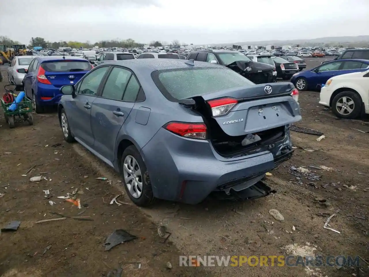 3 Photograph of a damaged car 5YFEPRAEXLP079333 TOYOTA COROLLA 2020