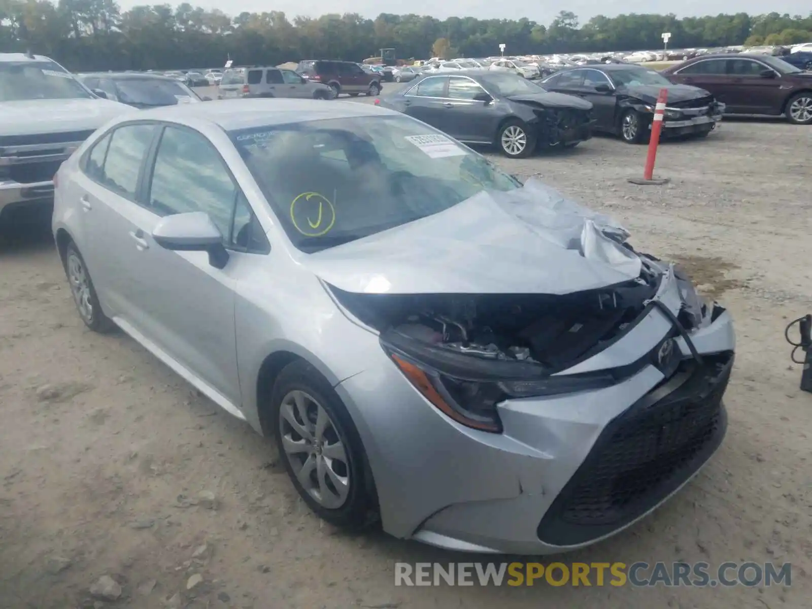 1 Photograph of a damaged car 5YFEPRAEXLP080031 TOYOTA COROLLA 2020