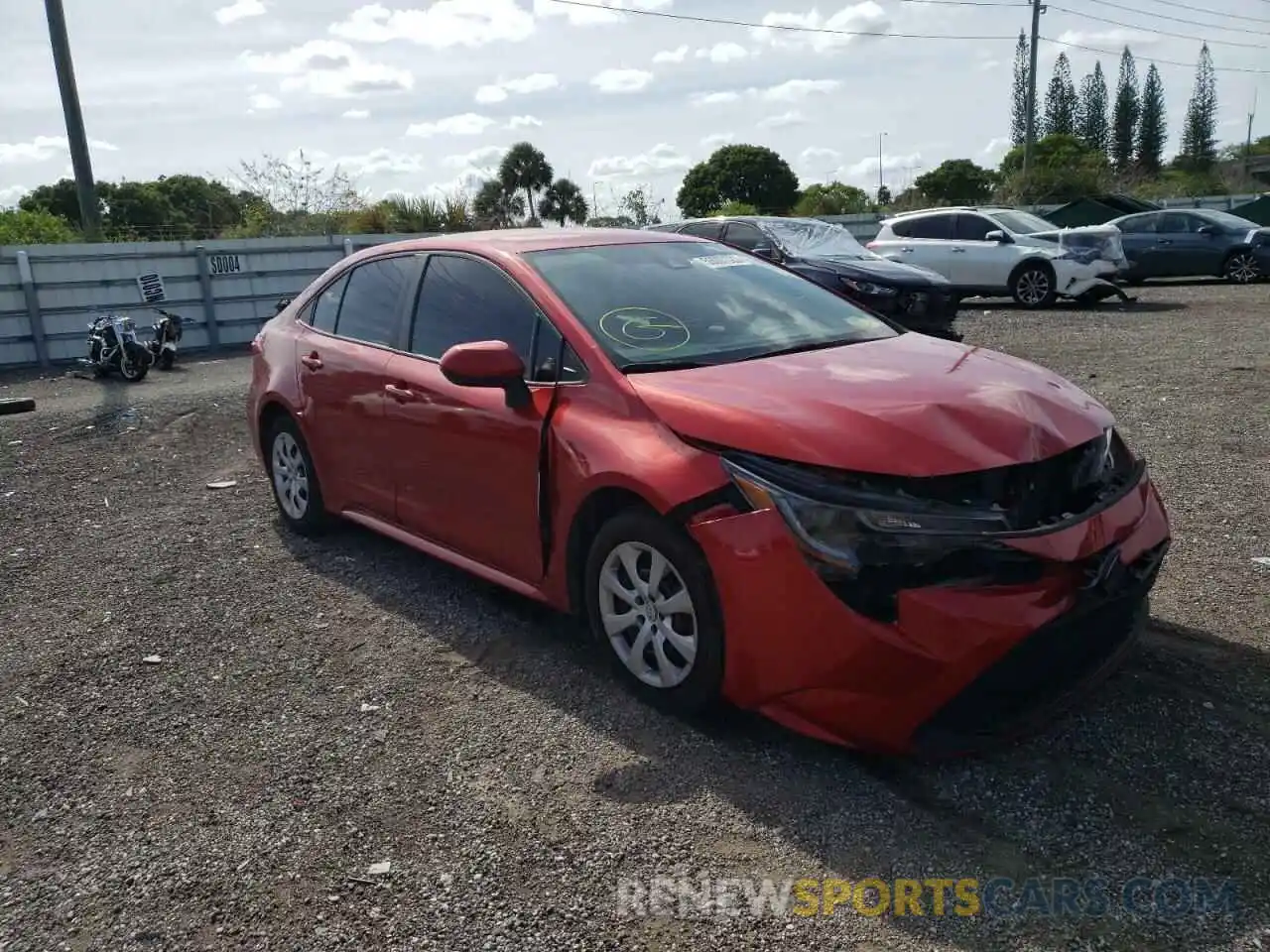 1 Photograph of a damaged car 5YFEPRAEXLP080059 TOYOTA COROLLA 2020