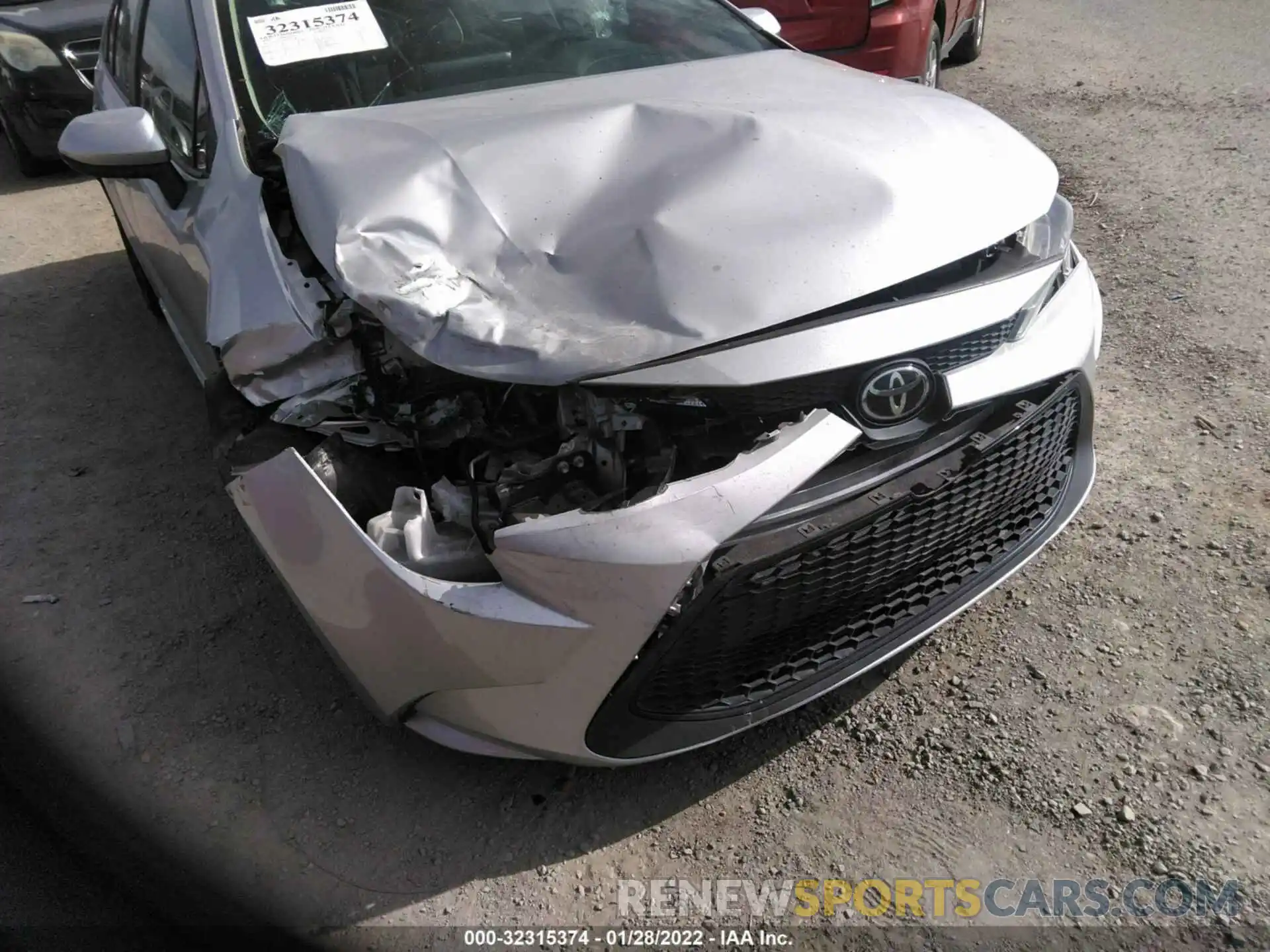 6 Photograph of a damaged car 5YFEPRAEXLP080398 TOYOTA COROLLA 2020