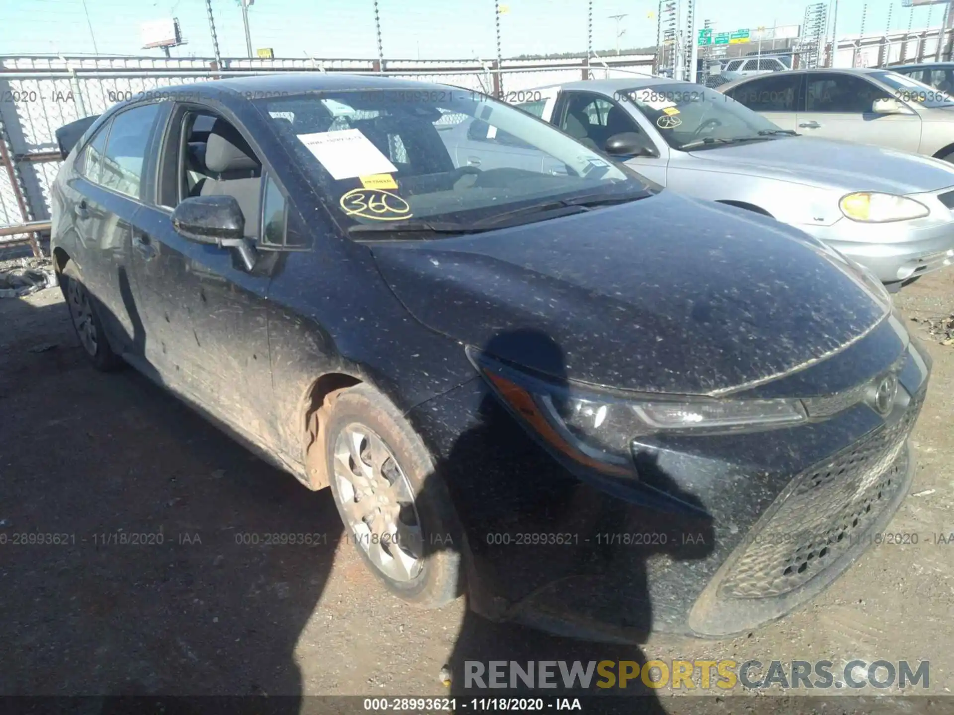 1 Photograph of a damaged car 5YFEPRAEXLP080806 TOYOTA COROLLA 2020