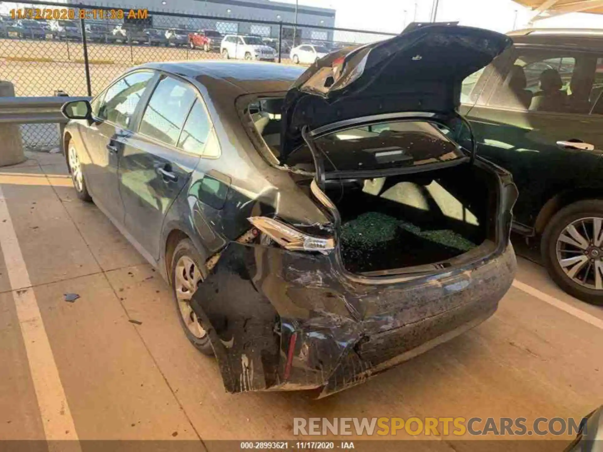 11 Photograph of a damaged car 5YFEPRAEXLP080806 TOYOTA COROLLA 2020