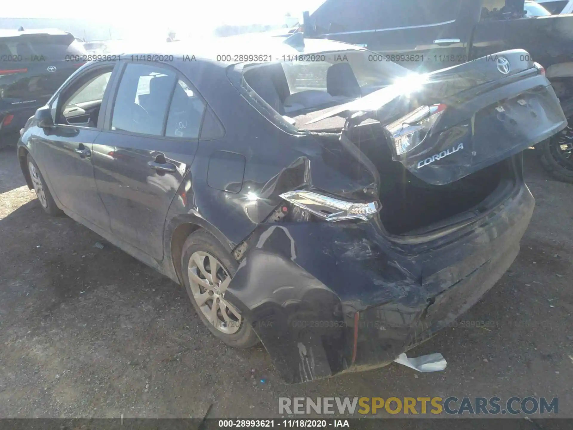 3 Photograph of a damaged car 5YFEPRAEXLP080806 TOYOTA COROLLA 2020