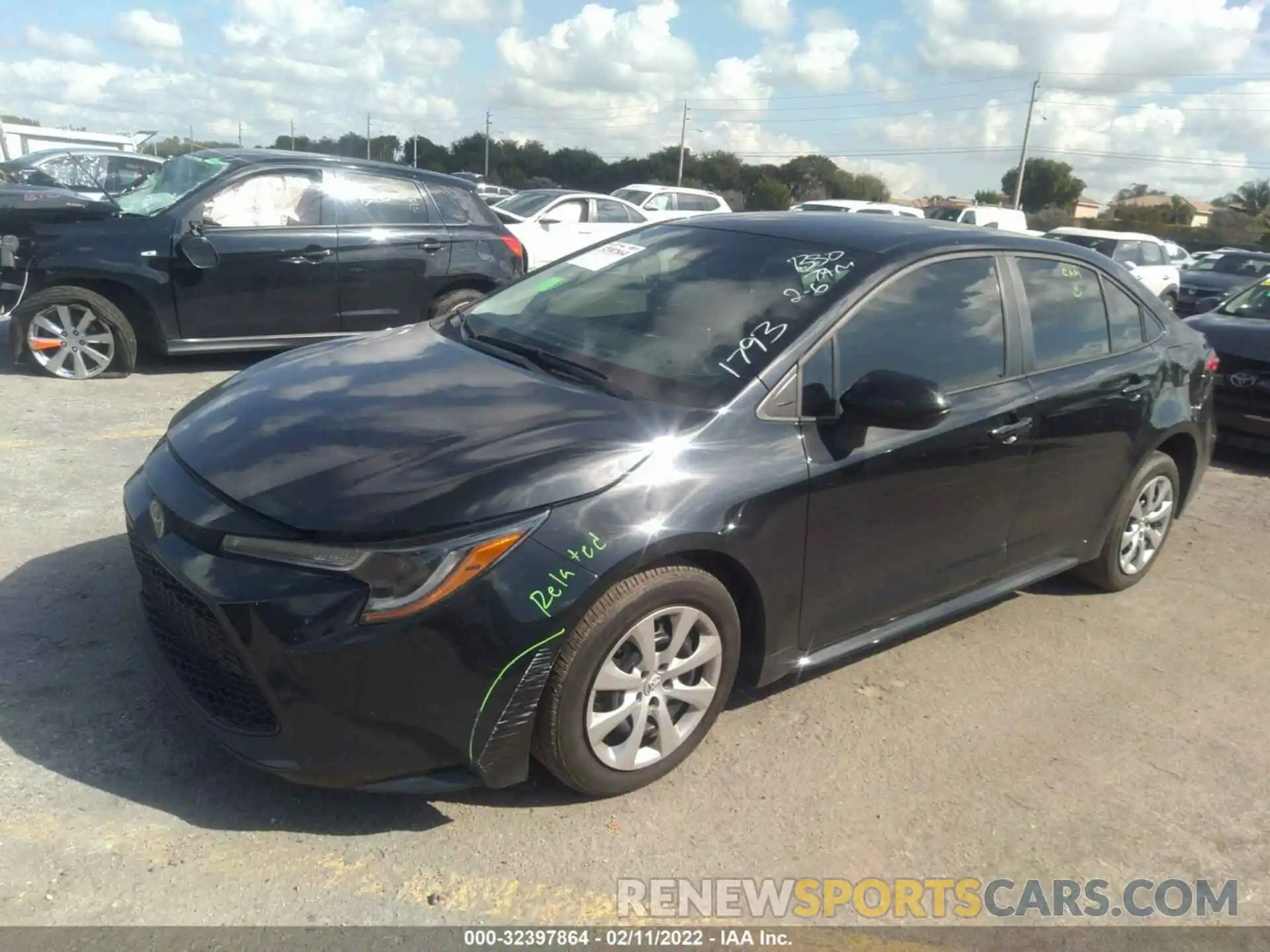 2 Photograph of a damaged car 5YFEPRAEXLP081793 TOYOTA COROLLA 2020