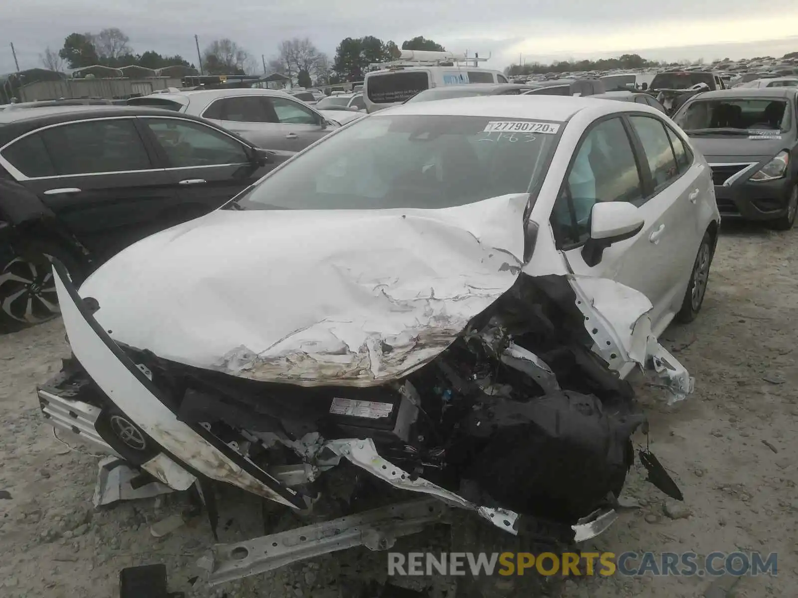 2 Photograph of a damaged car 5YFEPRAEXLP082183 TOYOTA COROLLA 2020