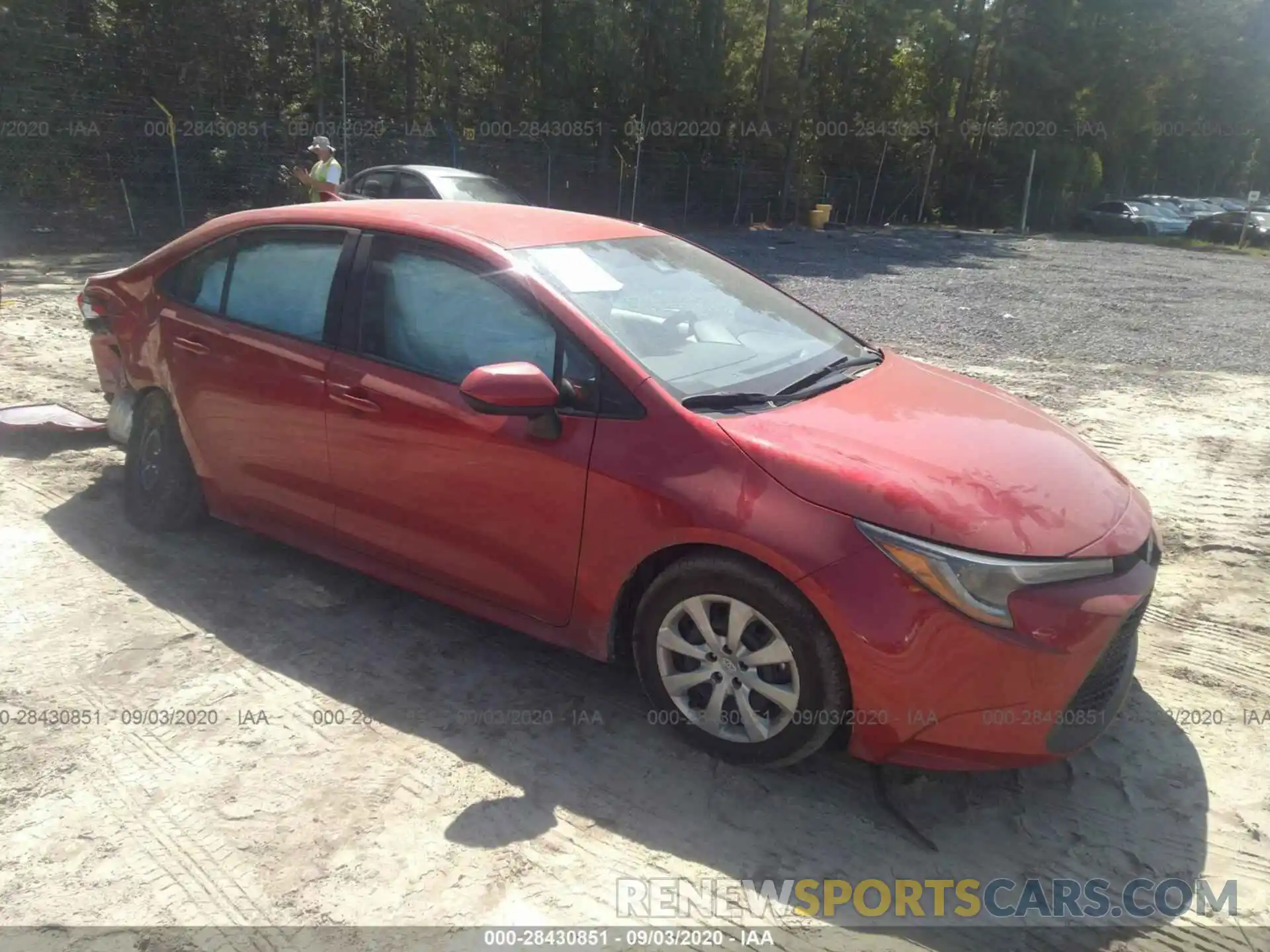 1 Photograph of a damaged car 5YFEPRAEXLP083236 TOYOTA COROLLA 2020