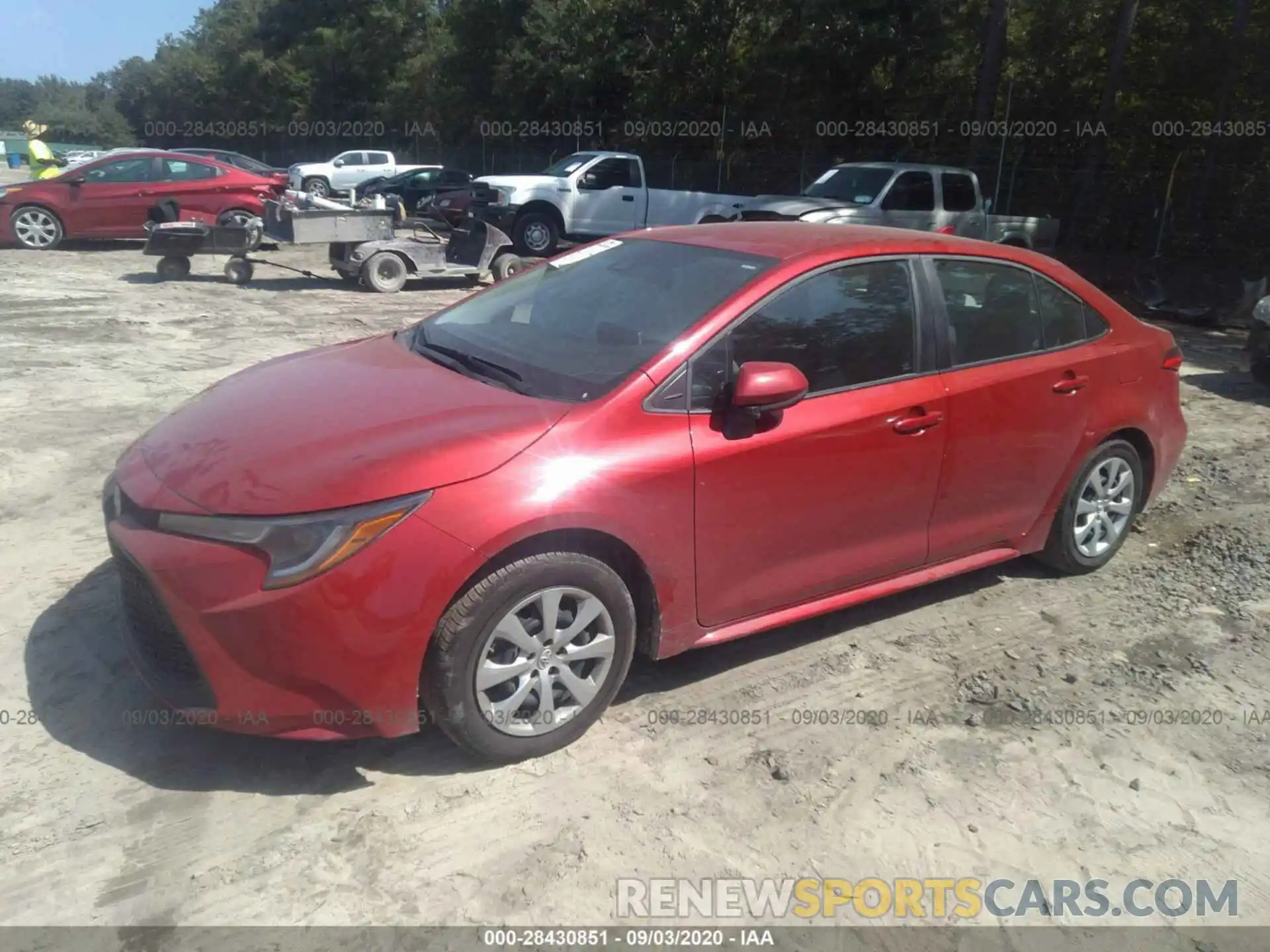 2 Photograph of a damaged car 5YFEPRAEXLP083236 TOYOTA COROLLA 2020