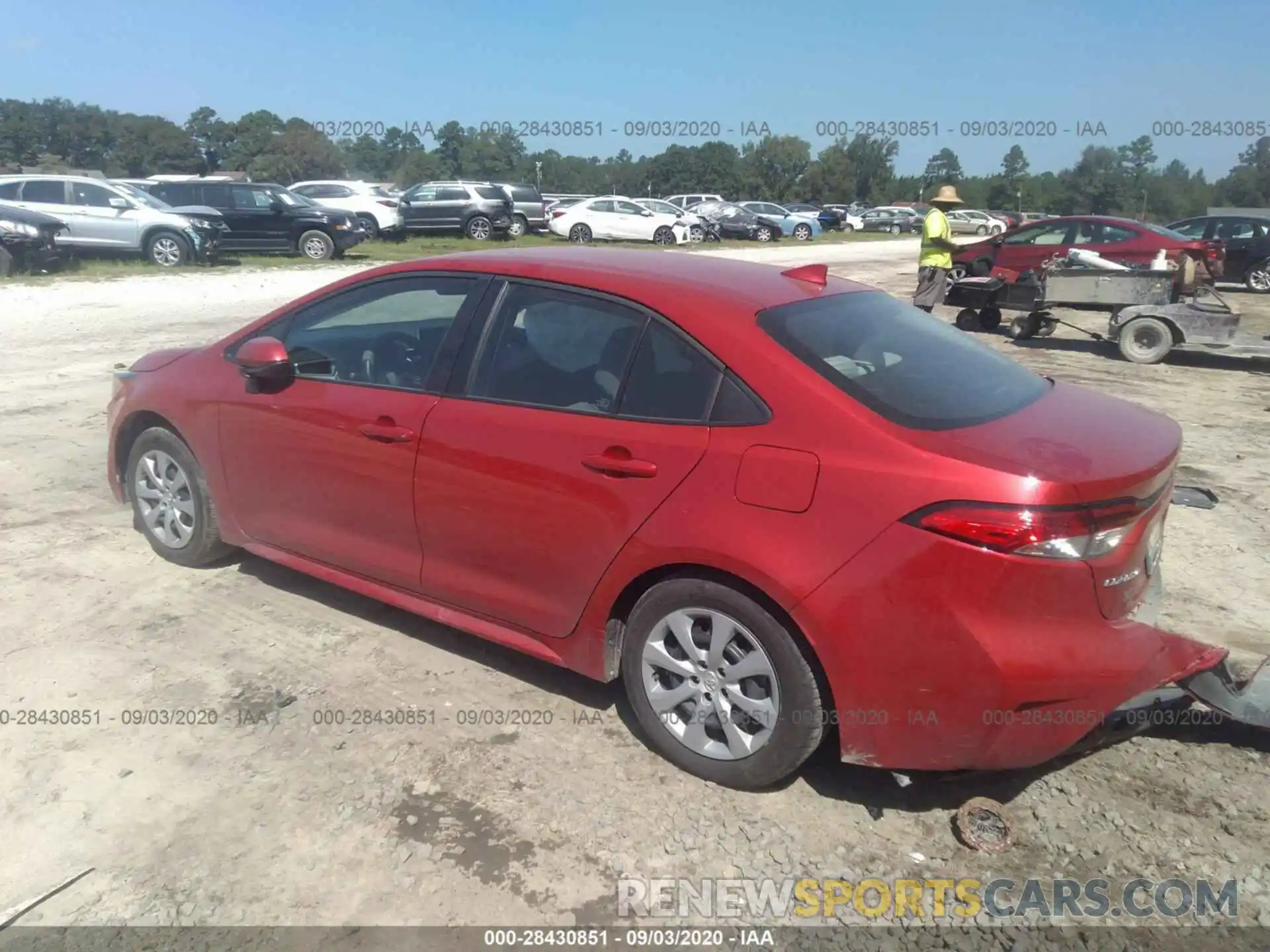 3 Photograph of a damaged car 5YFEPRAEXLP083236 TOYOTA COROLLA 2020