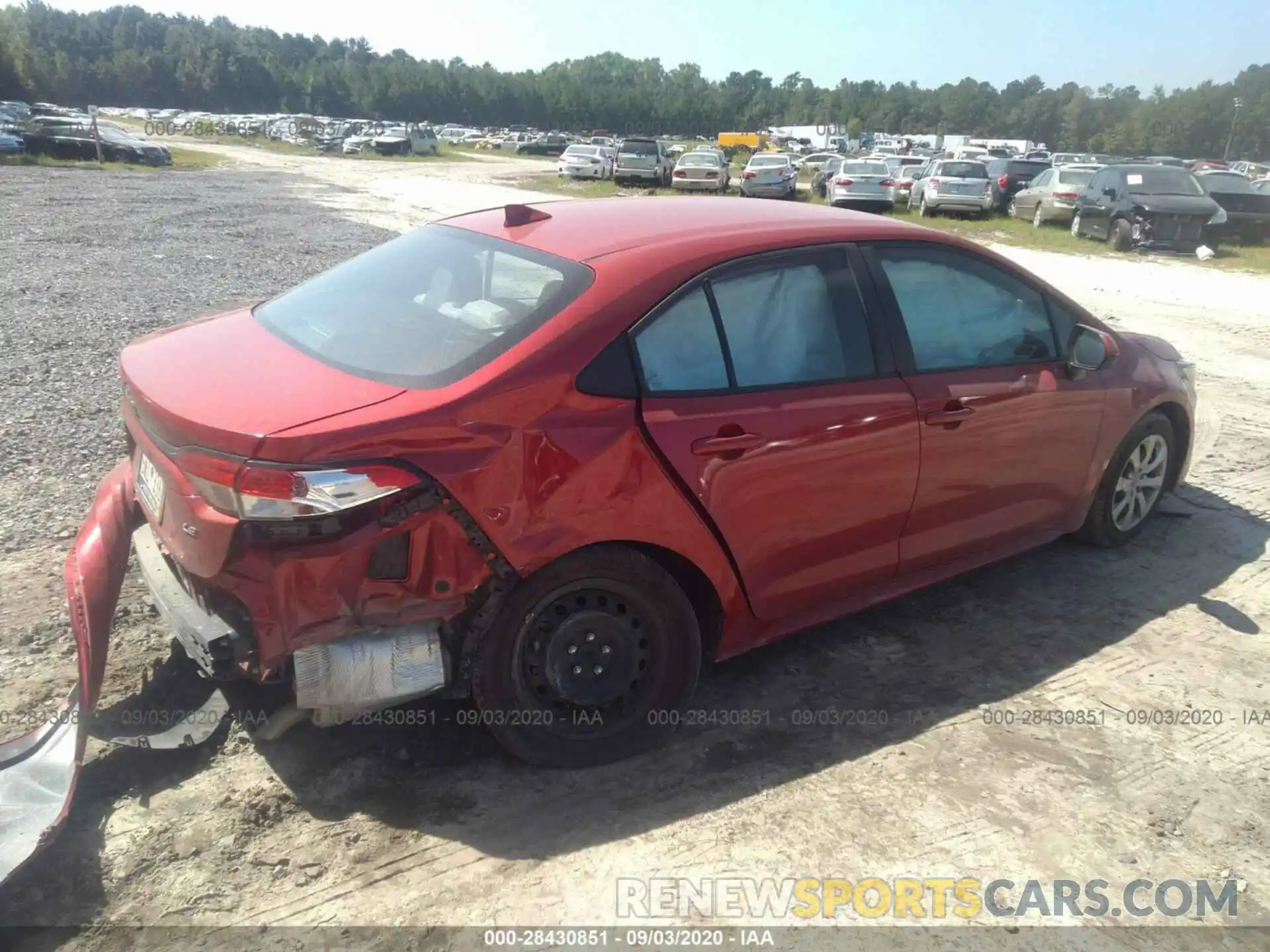 4 Фотография поврежденного автомобиля 5YFEPRAEXLP083236 TOYOTA COROLLA 2020